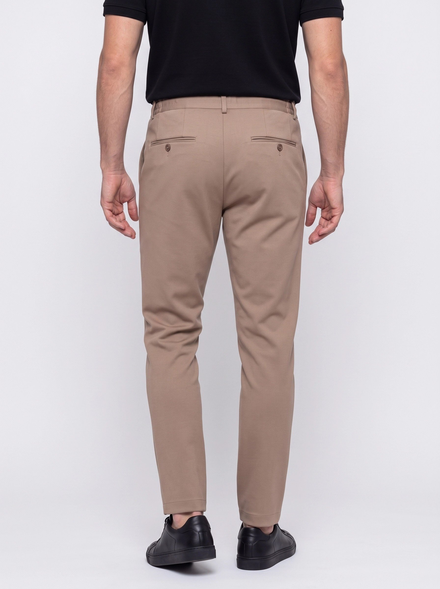 White StoneBej Yandan Cepli Slim Fit Jogger Spor Pantolon