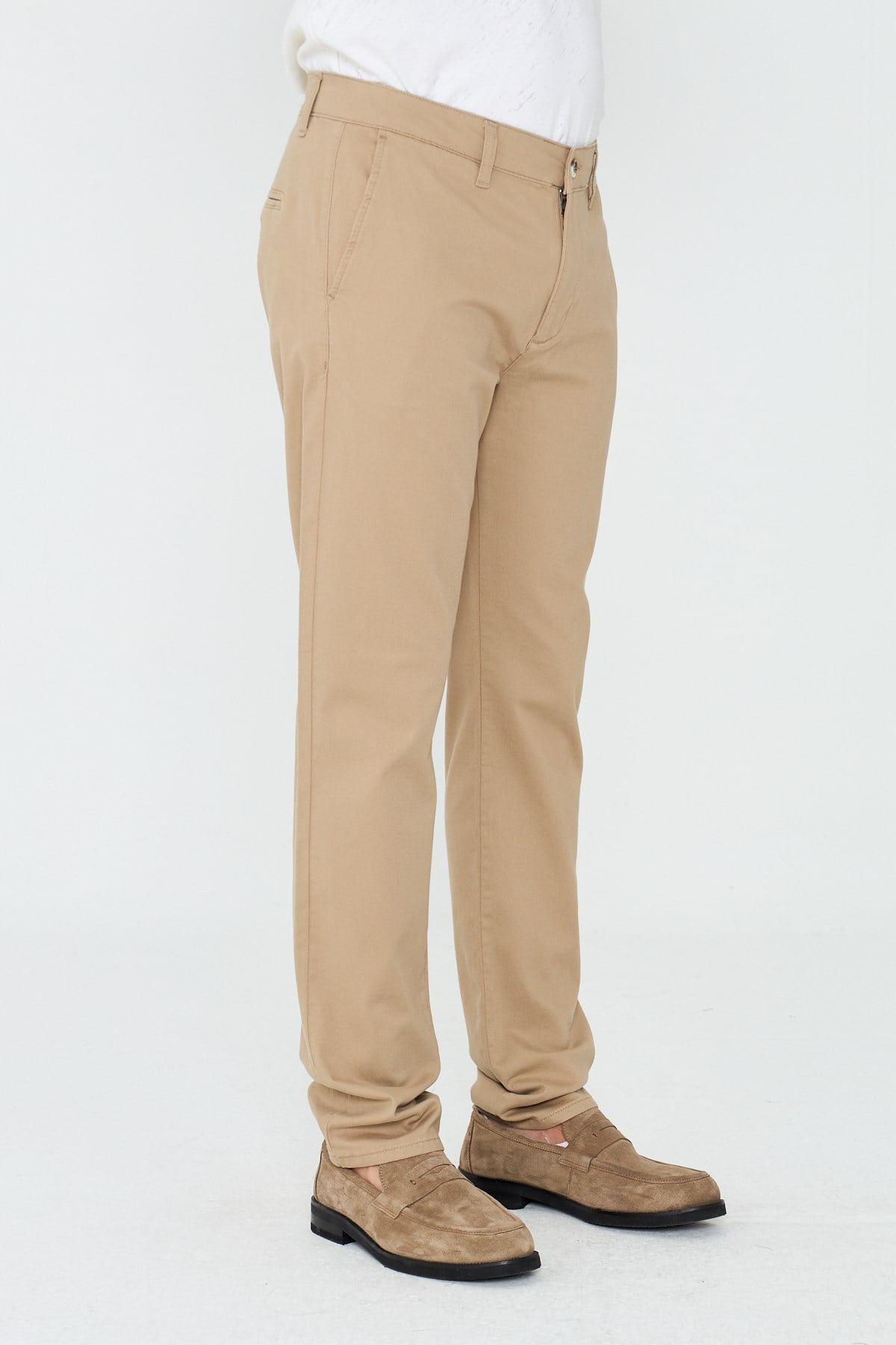 White StoneCamel Rengi Dynamic Fit Erkek Chino Pantolon