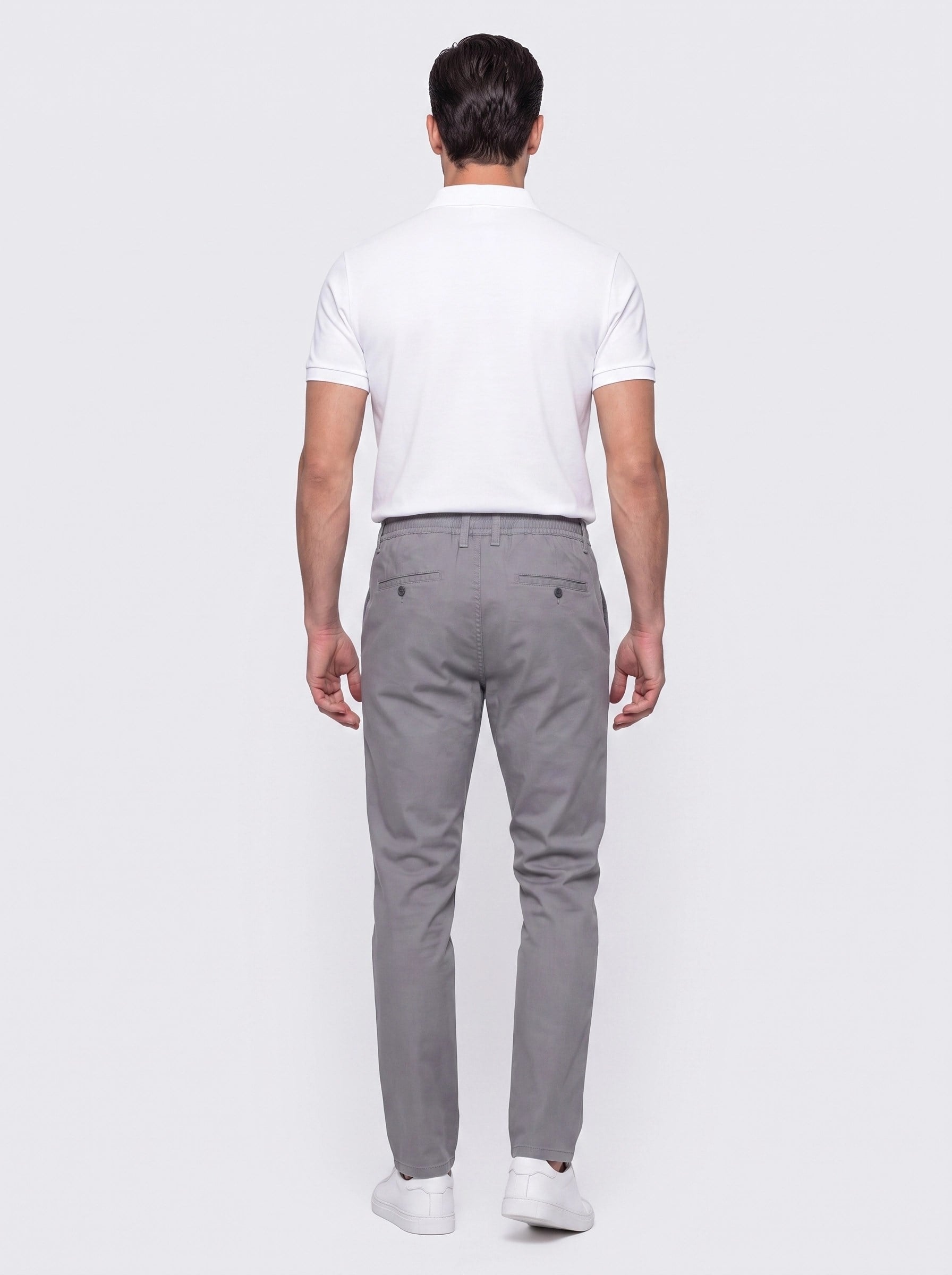 White StoneGri Belden Bağlamalı Dynamic Fit Erkek Jogger Pantolon