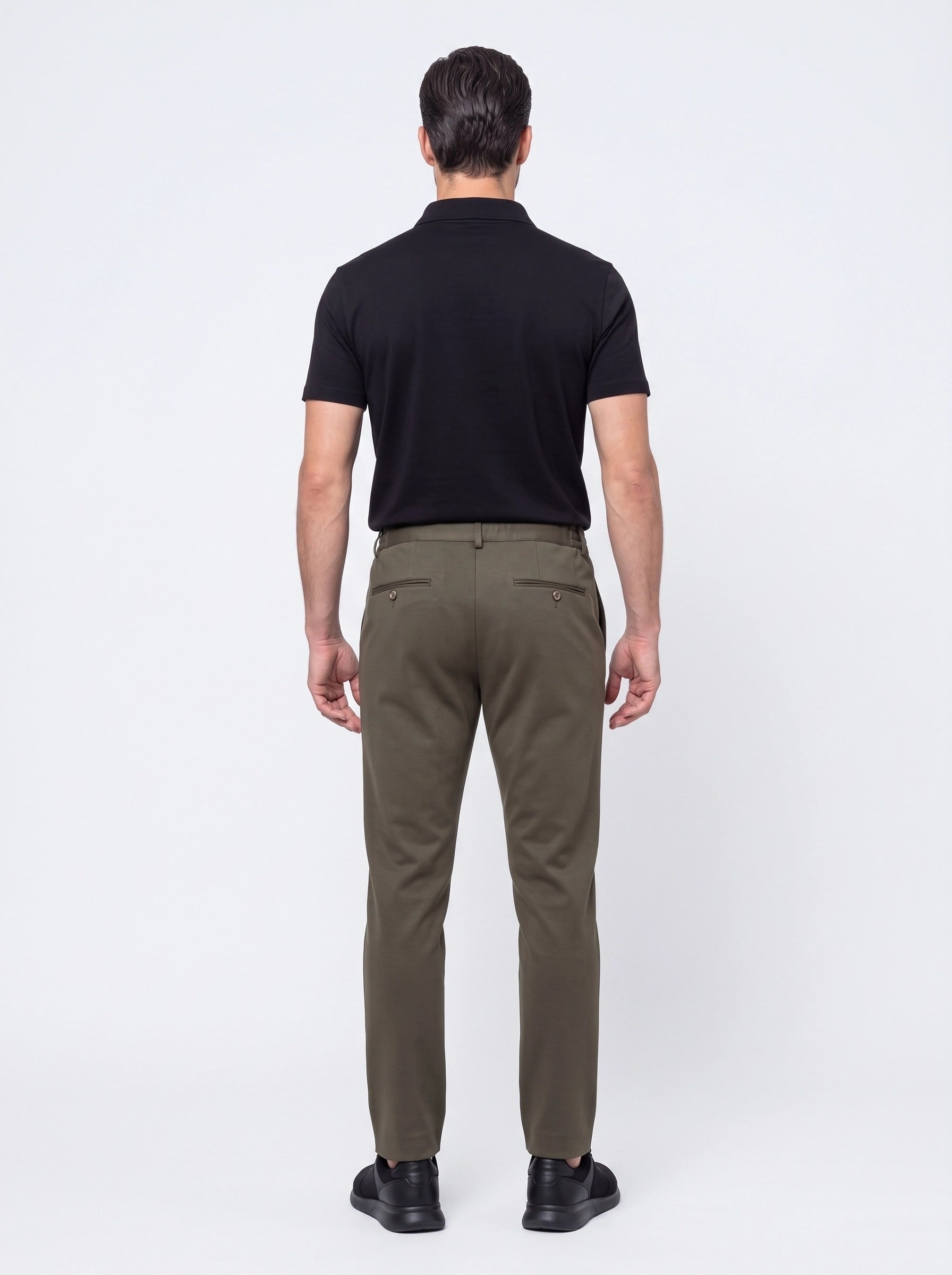 White StoneHaki Yandan Cepli Slim Fit Jogger Spor Pantolon