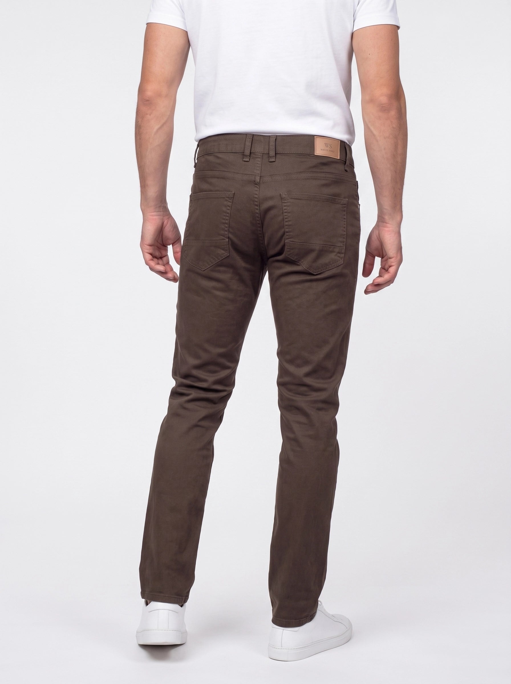 White StoneKahverengi Dynamic Fit Erkek Chino Pantolon