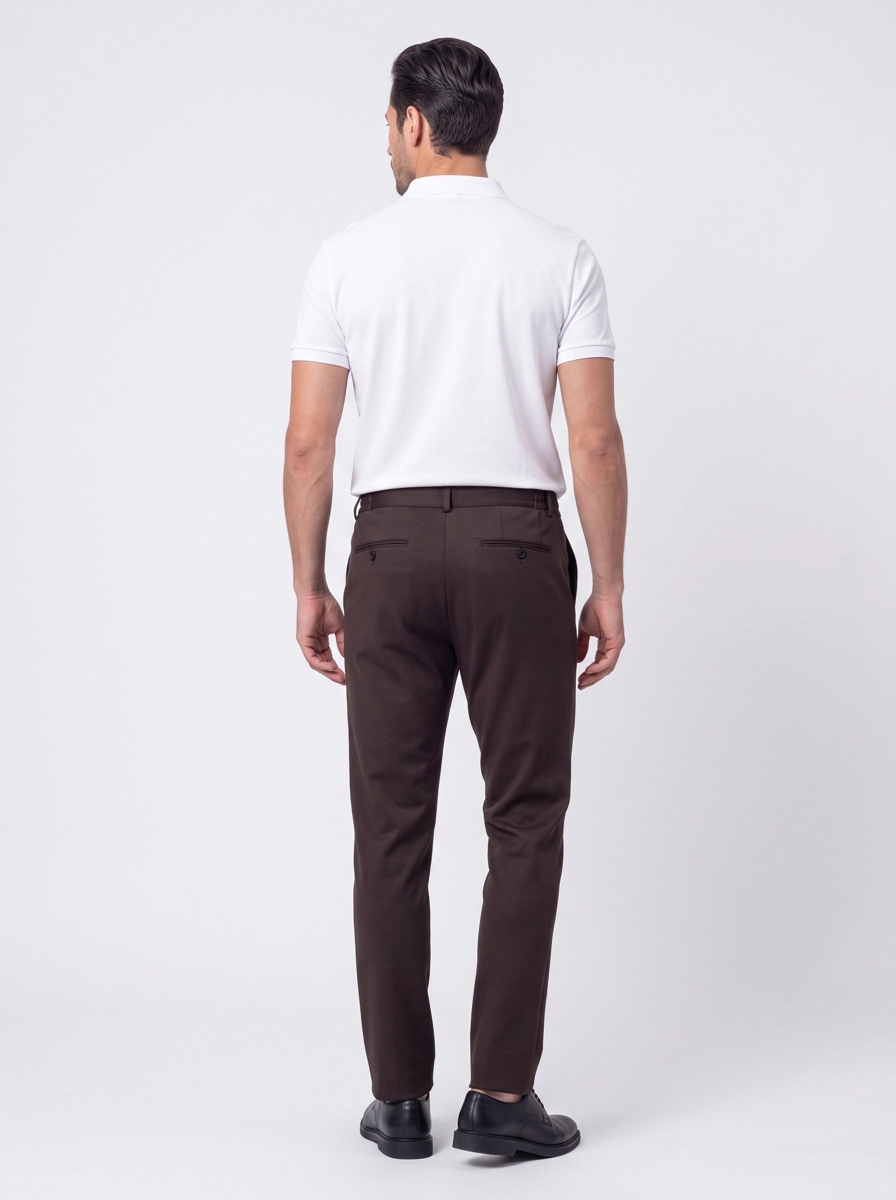 White StoneKahverengi Yandan Cepli Slim Fit Jogger Spor Pantolon