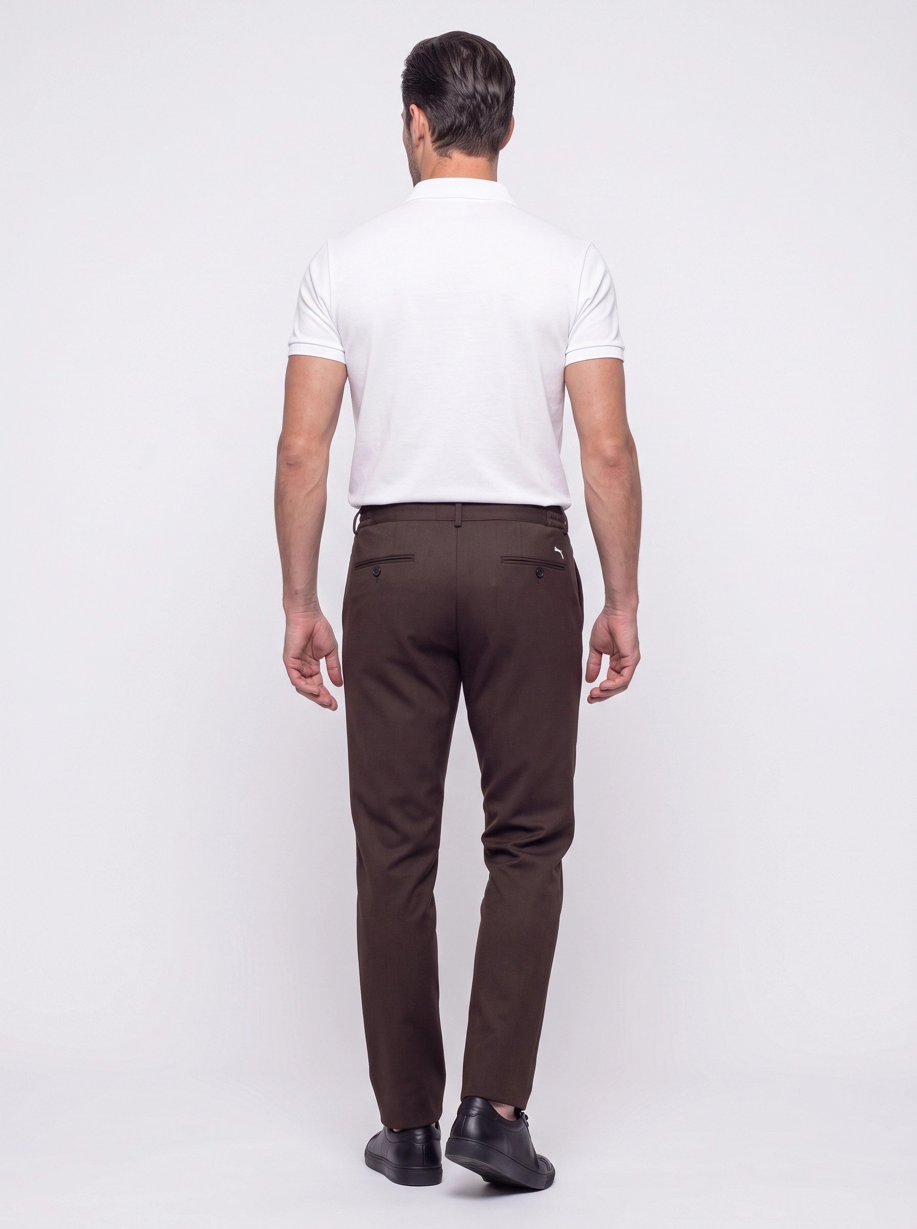 White StoneKahverengi Yandan Lastikli Regular Fit Erkek Jogger Pantolon
