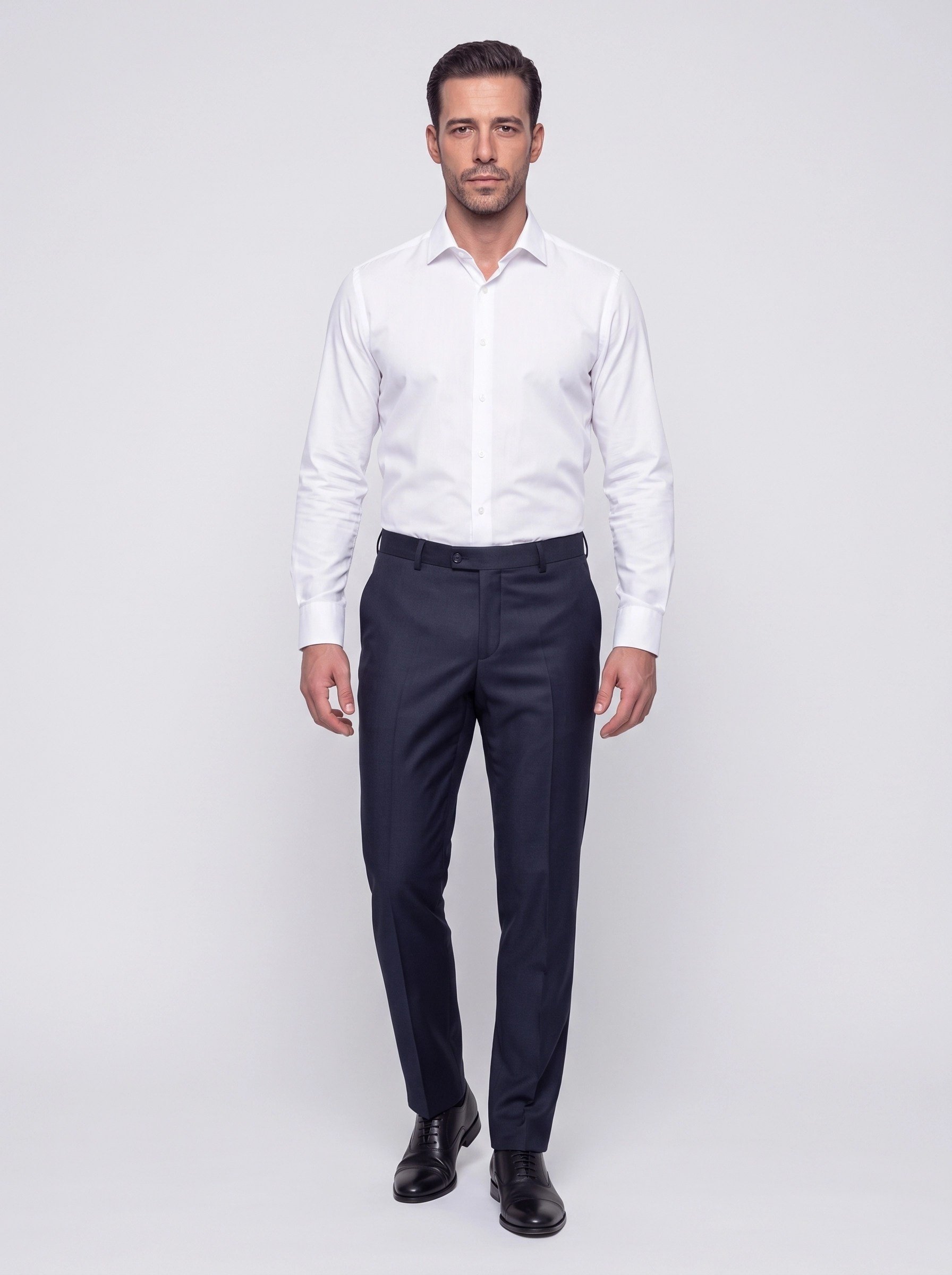 White StoneKoyu Lacivert Comfort Fit Erkek Klasik Pantolon