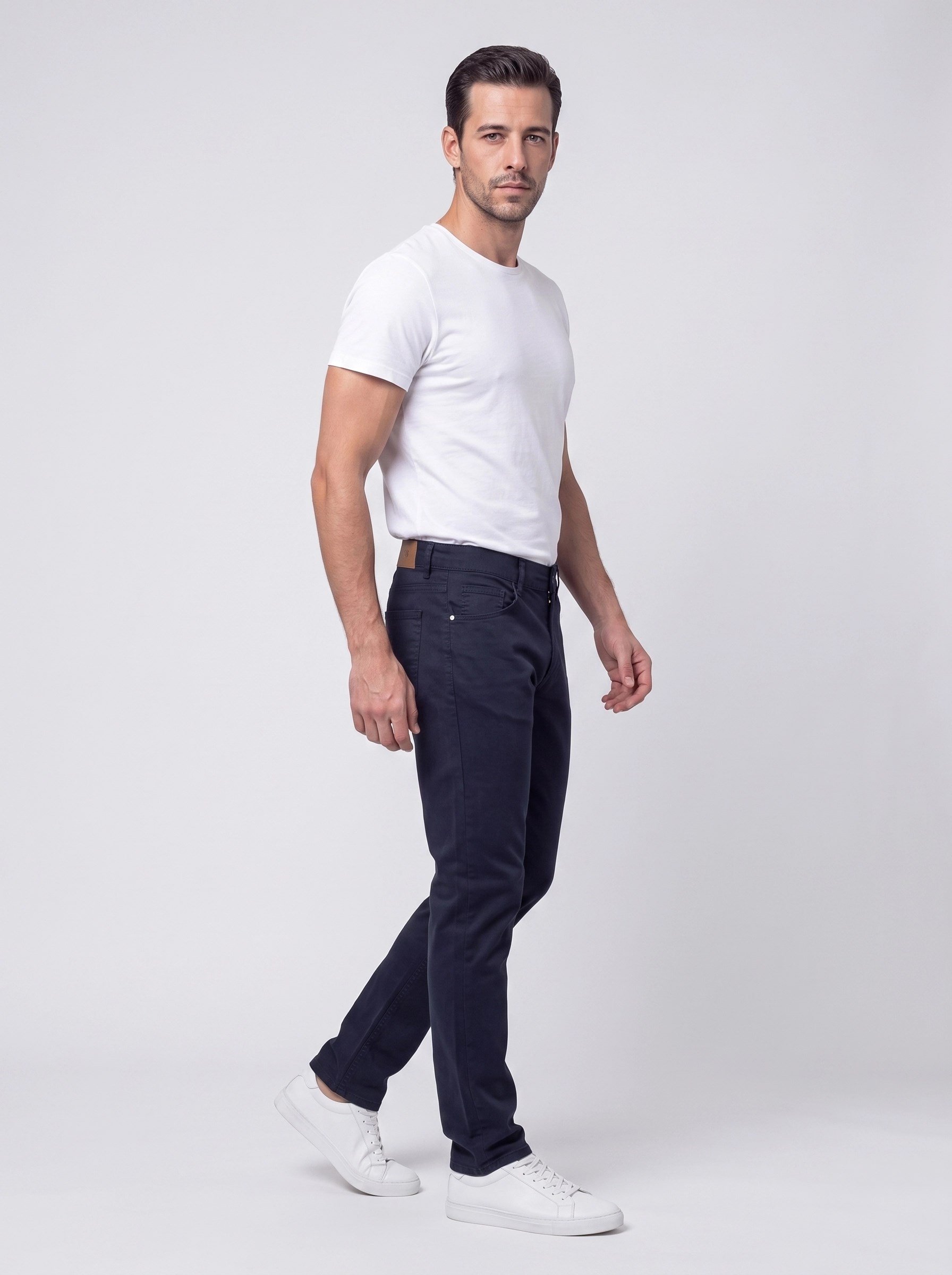 White StoneLacivert Dynamic Fit Erkek Chino Pantolon