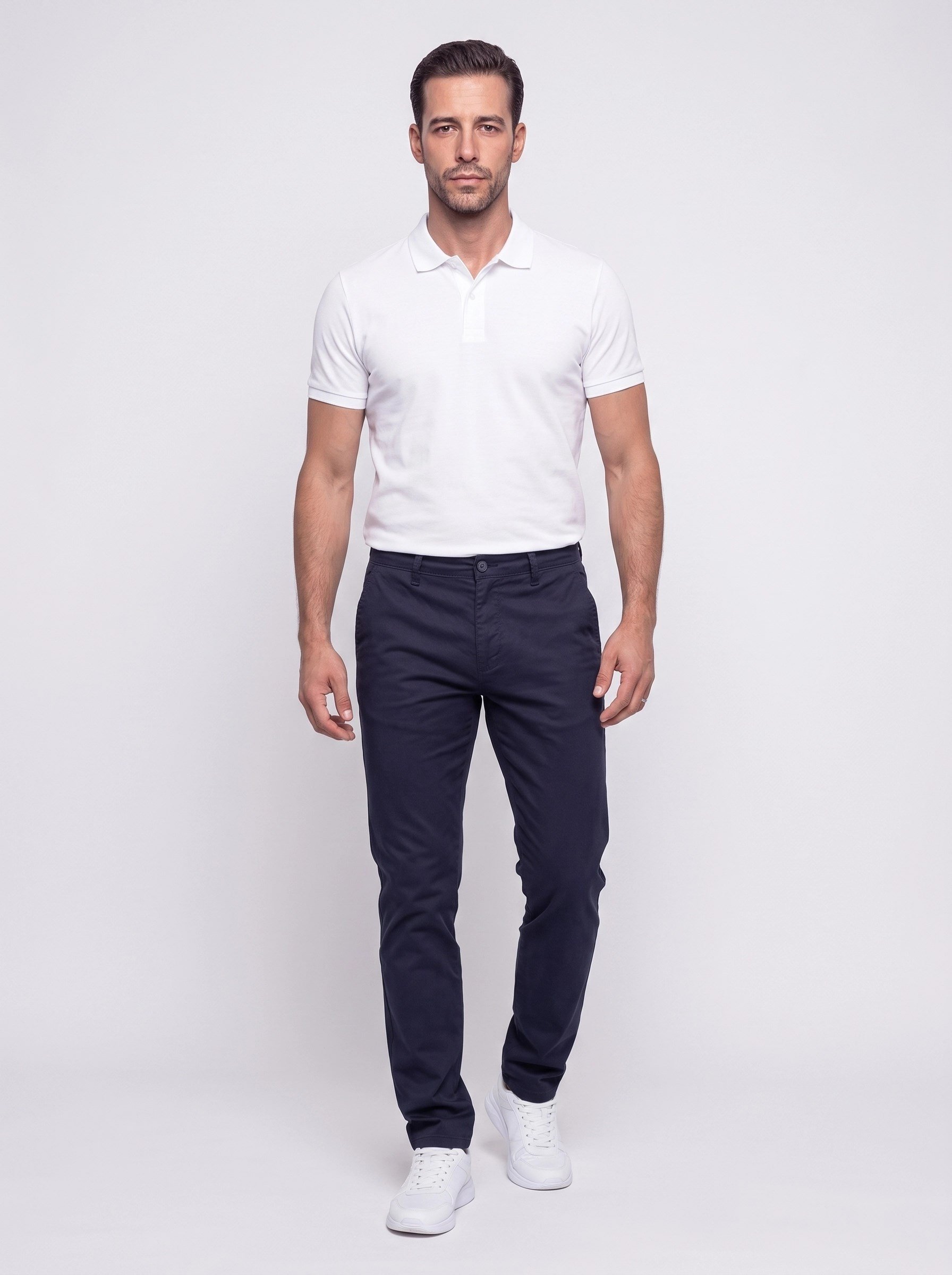 White StoneLacivert Dynamic Fit Yandan Lastikli Erkek Jogger Pantolon