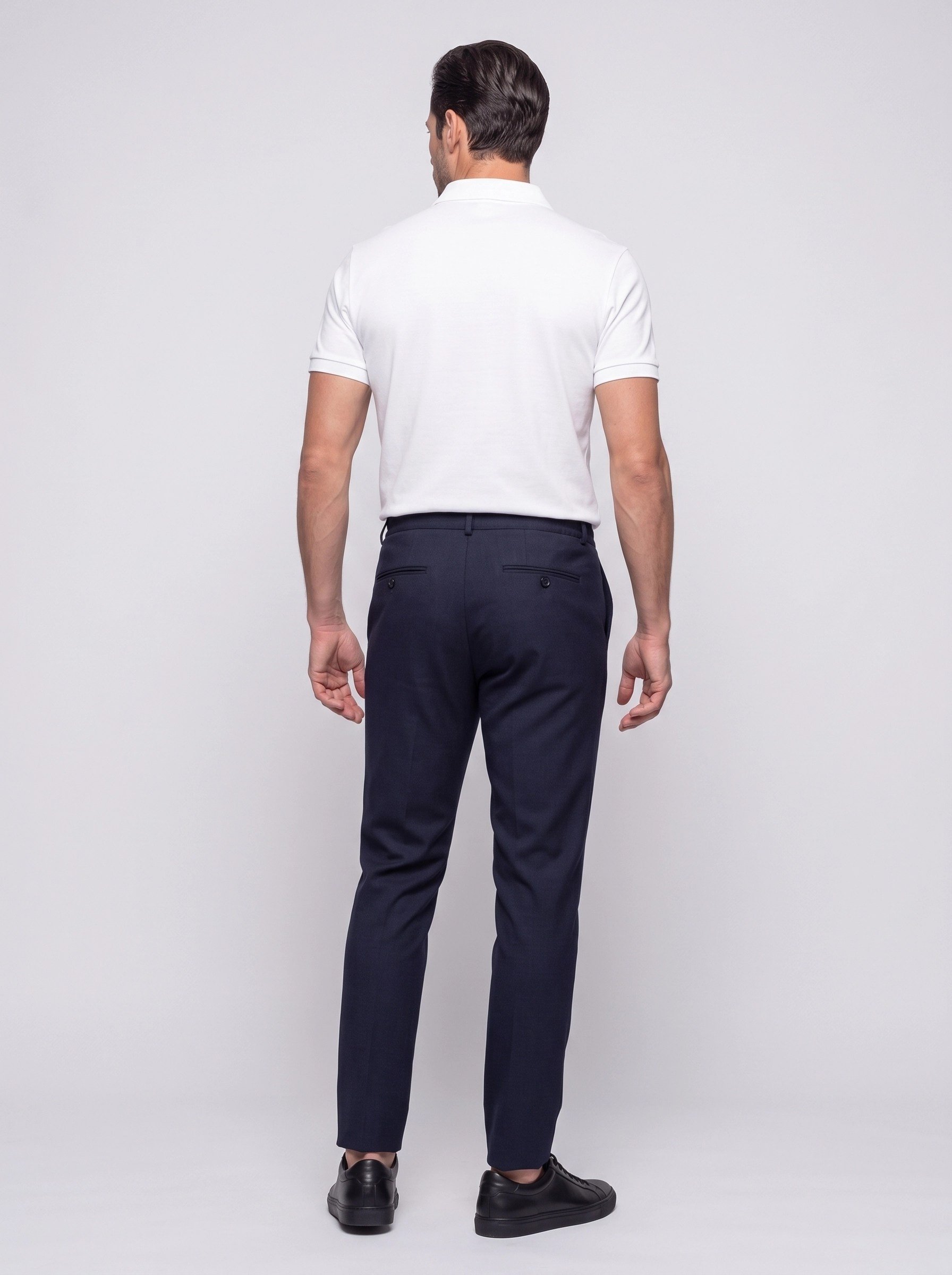 White StoneLacivert Yandan Lastikli Regular Fit Erkek Jogger Pantolon