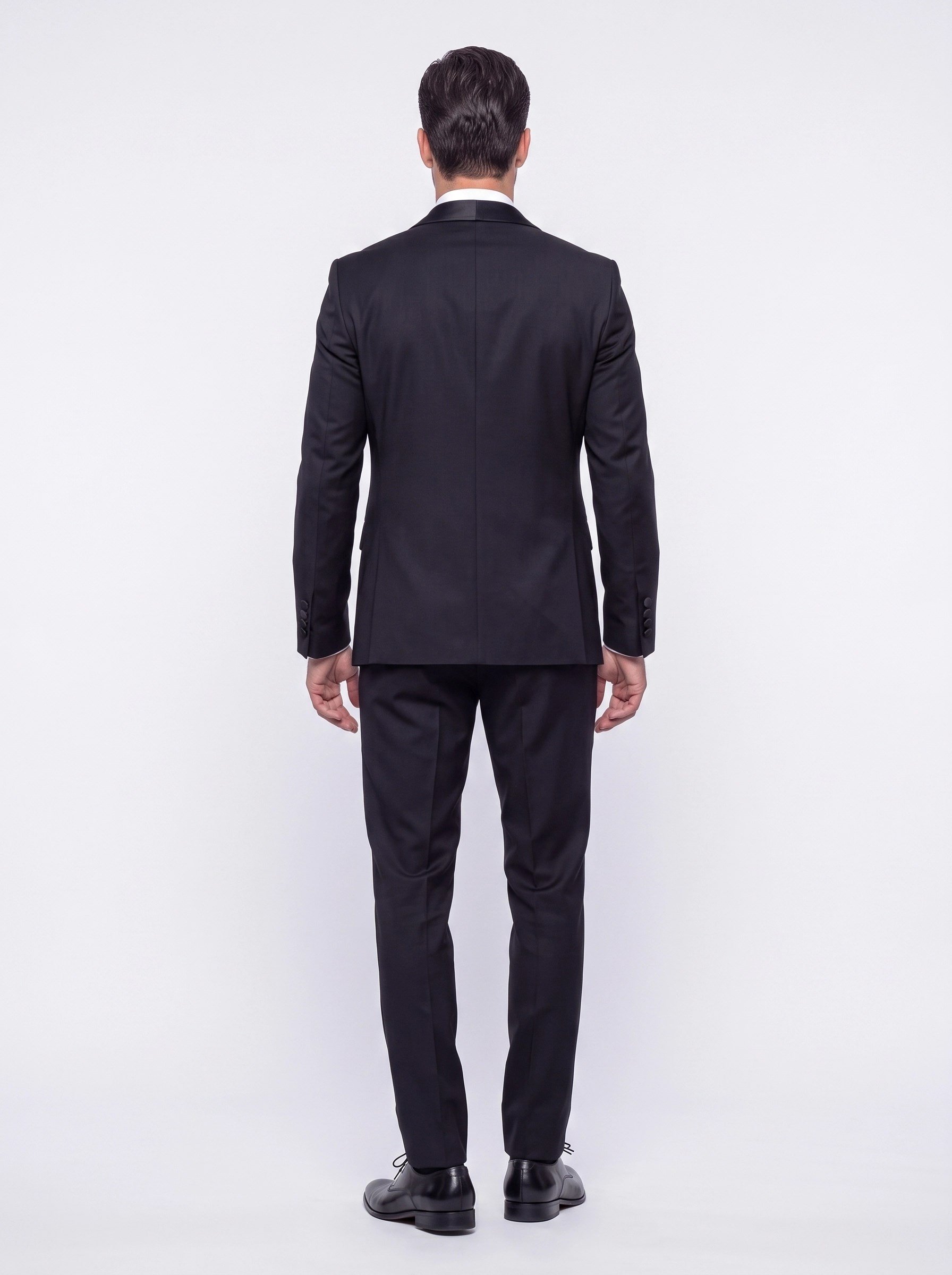 White StoneSiyah 6 Drop Slim Fit Yelekli Damatlık
