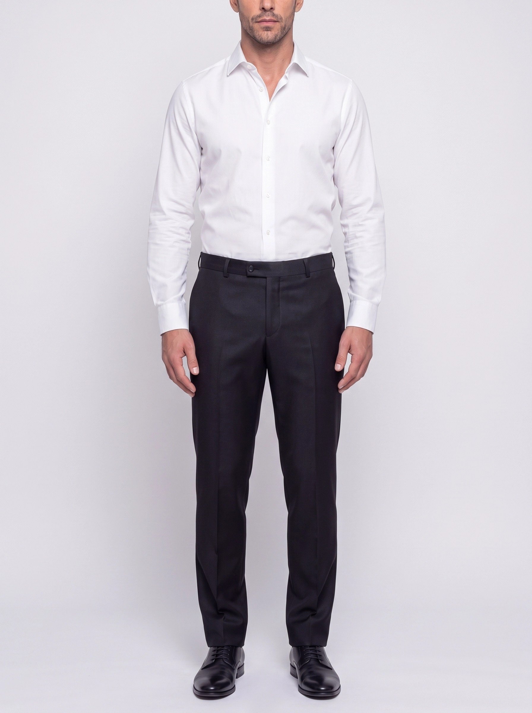 White StoneSiyah Comfort Fit Erkek Klasik Pantolon