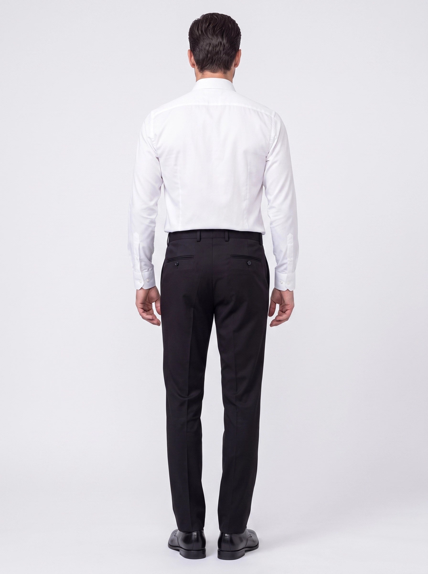 White StoneSiyah Regular Fit Erkek Kumaş Pantolon