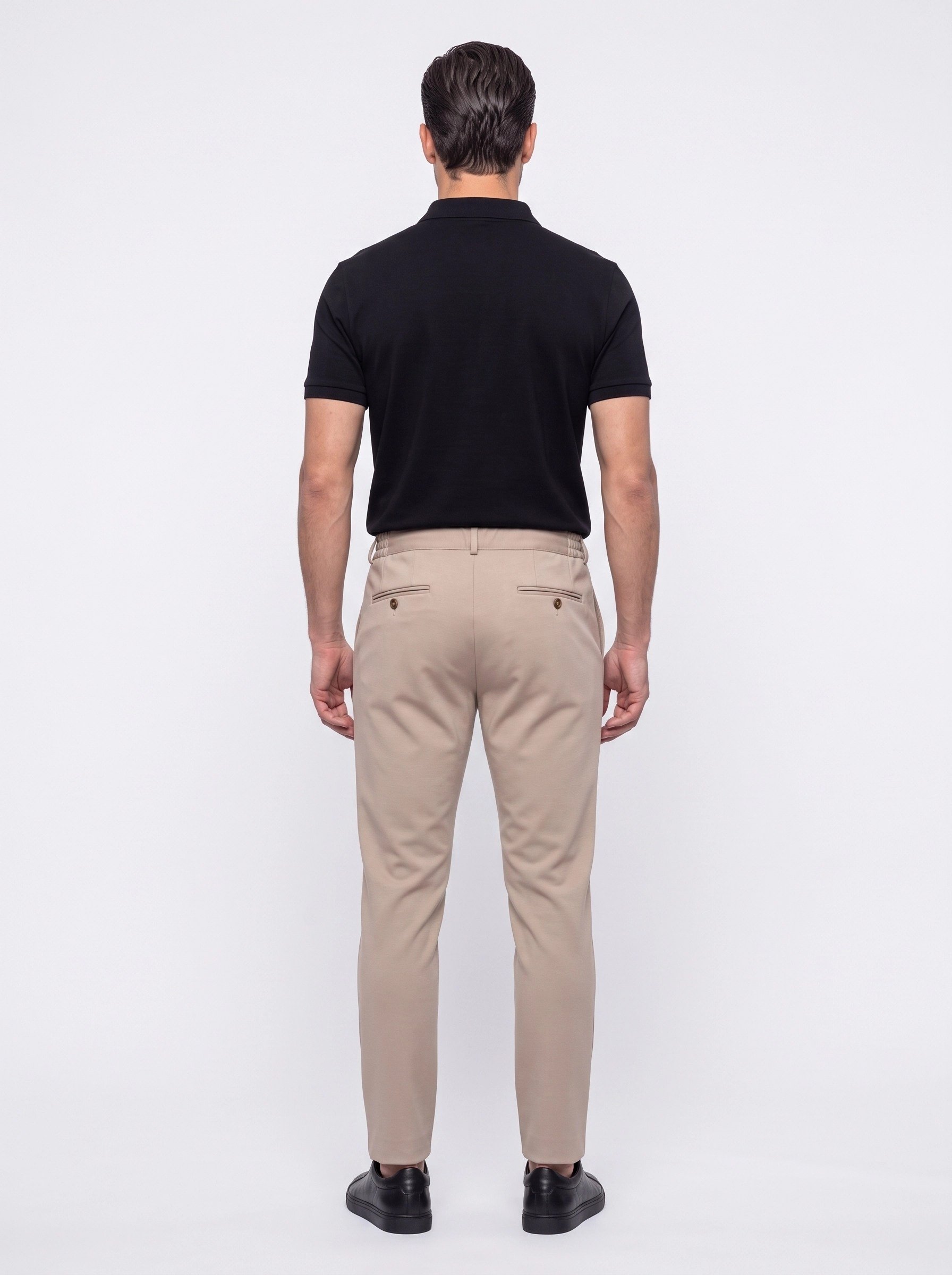 White StoneTaş Rengi Yandan Cepli Slim Fit Jogger Spor Pantolon