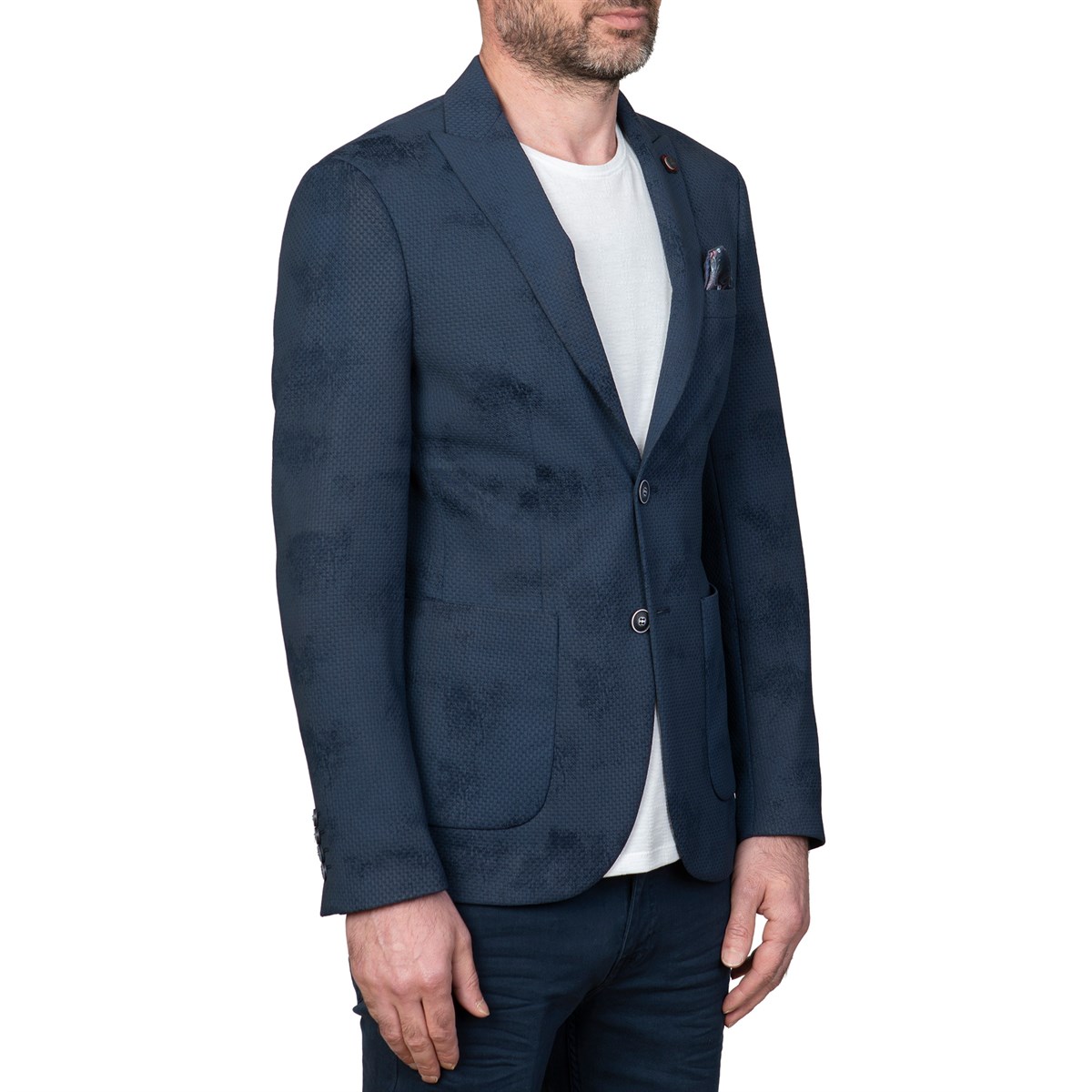 White StoneWhite Stone  Snake Ceket Slim Fit  Desenli