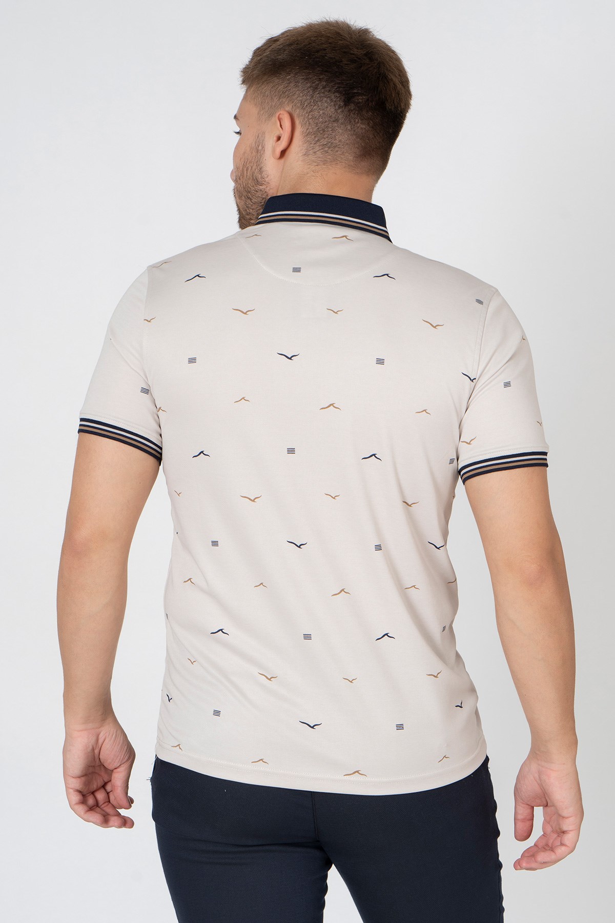 White StoneWHİTE STONE  2022-Y  8018  POLO YAKA  TSHIRT    BEJ