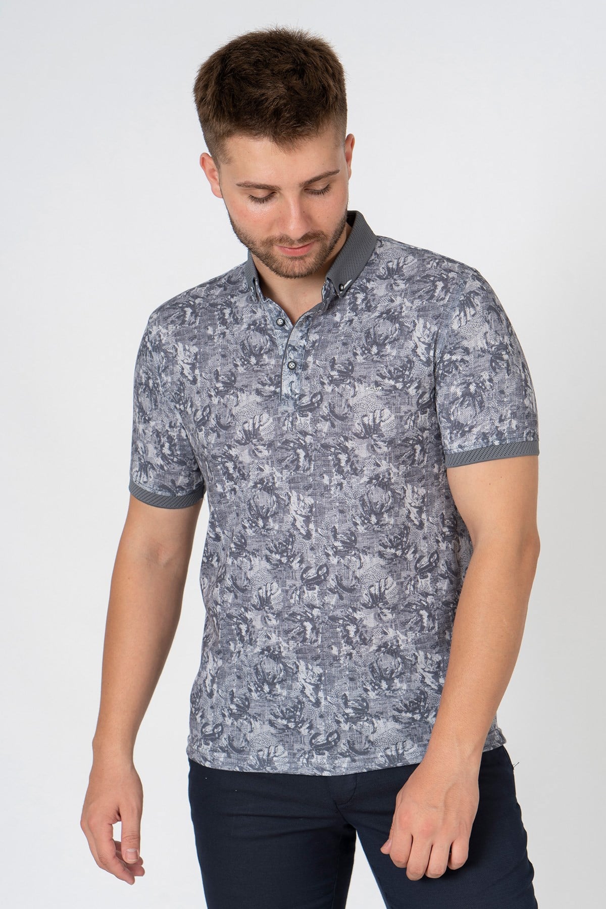 White StoneWHİTE STONE  2022-Y  9046 POLO YAKA  TSHIRT    ANTRASİT