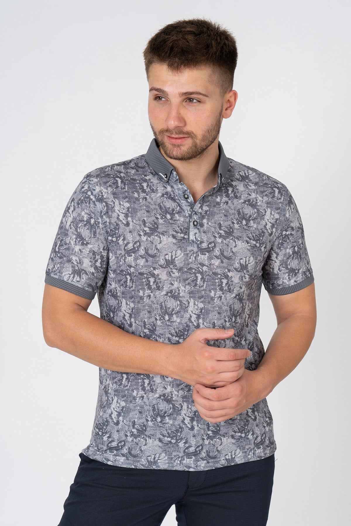 White StoneWHİTE STONE  2022-Y  9046 POLO YAKA  TSHIRT    ANTRASİT