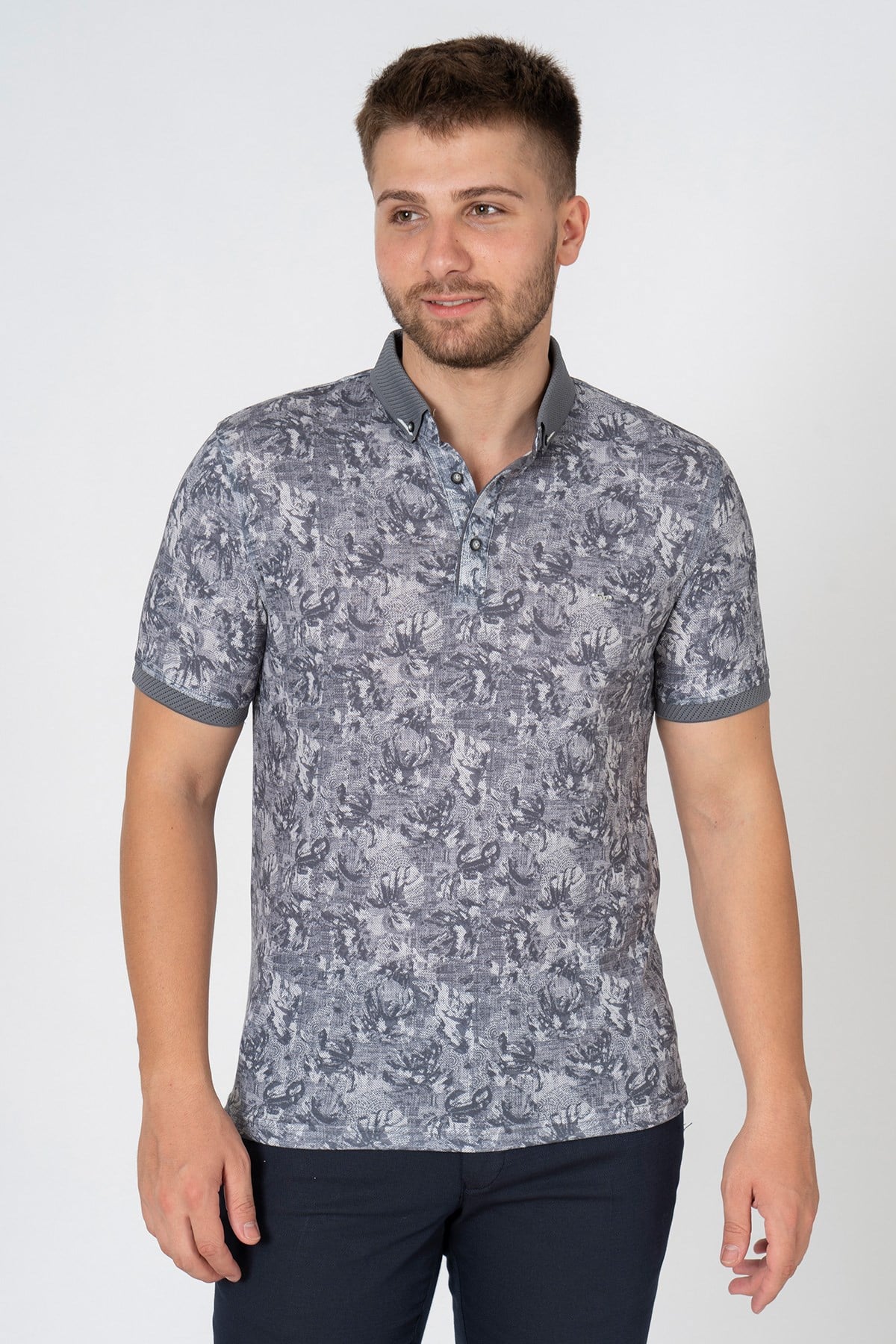 White StoneWHİTE STONE  2022-Y  9046 POLO YAKA  TSHIRT    ANTRASİT