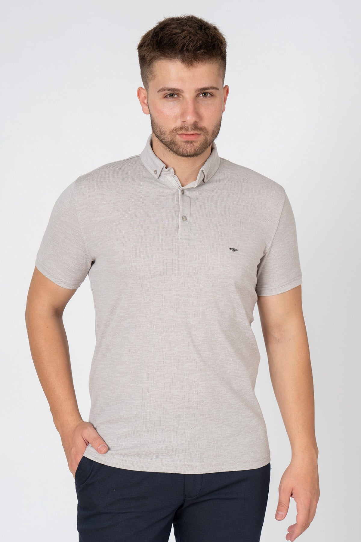 White StoneWHİTE STONE  2022-Y  9063 POLO YAKA TSHIRT    TAŞ