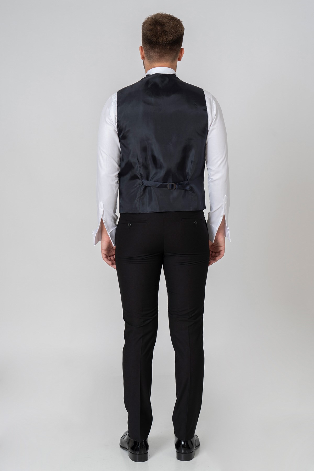 White StoneWHİTE STONE  2022-Y  D106  DAMATLIK DESENLİ  TAKIM ELBİSE  133 KALIP REGULAR  DES GRİ