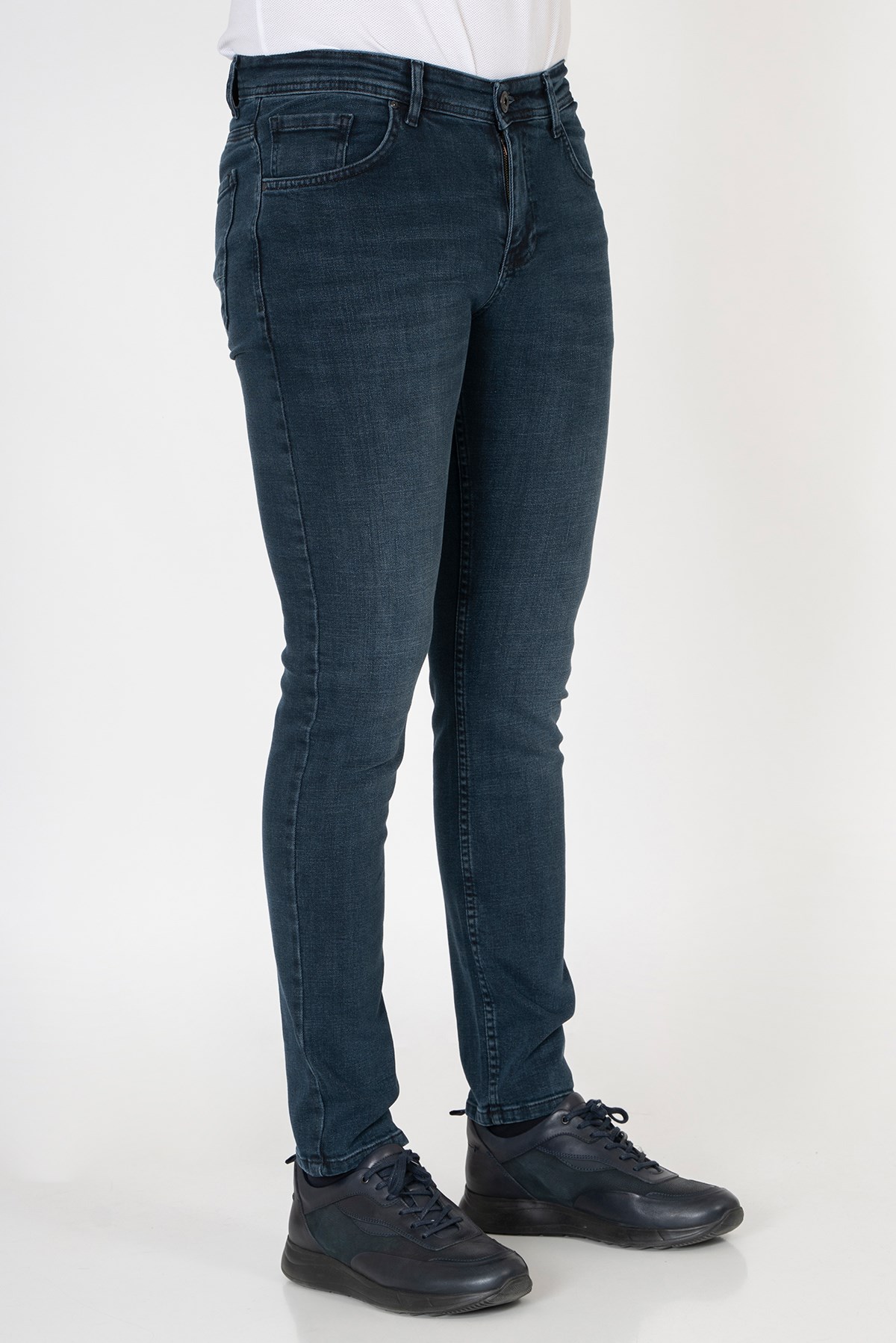 White StoneWHİTE STONE  2022-Y  J113 KİPAŞ JEAN PANTOLON  5 CEP  BLUE BLACK