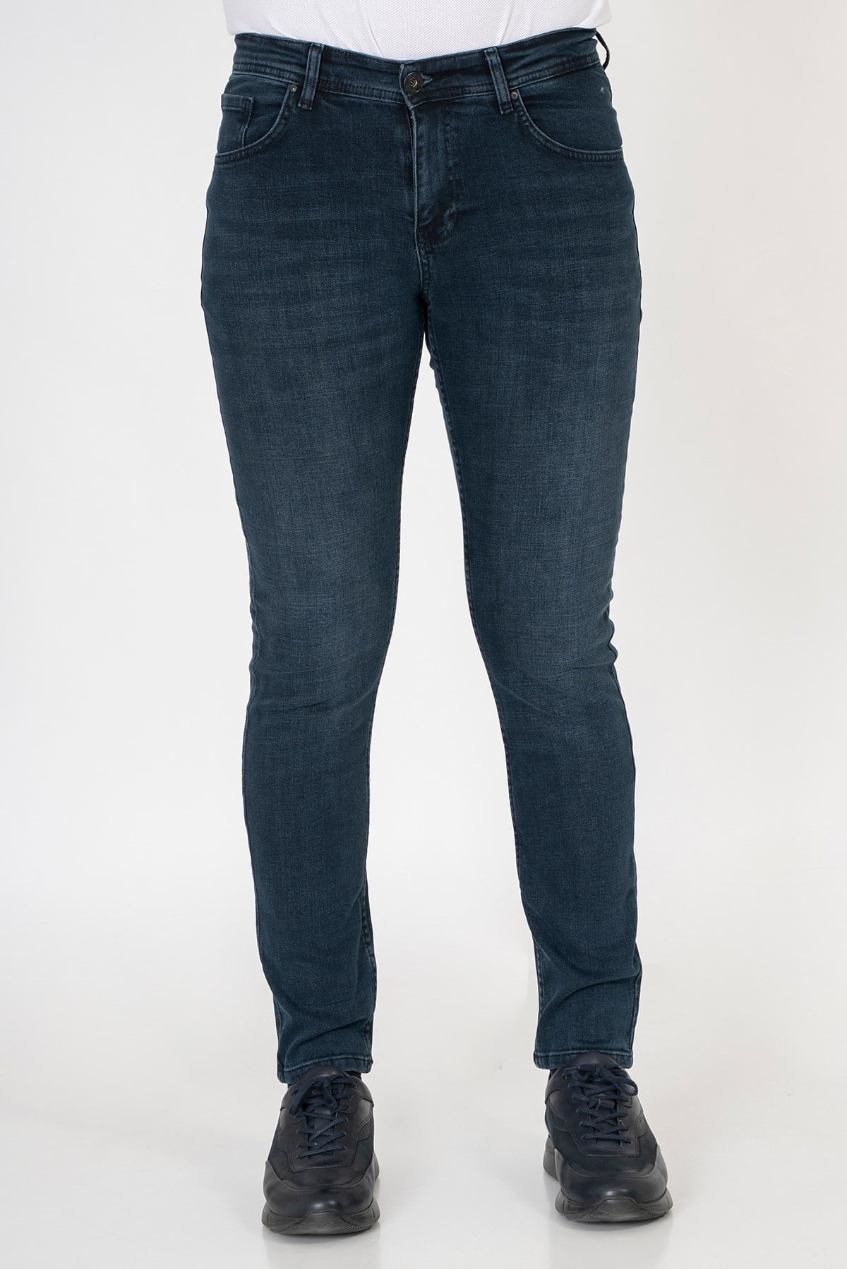 White StoneWHİTE STONE  2022-Y  J113 KİPAŞ JEAN PANTOLON  5 CEP  BLUE BLACK
