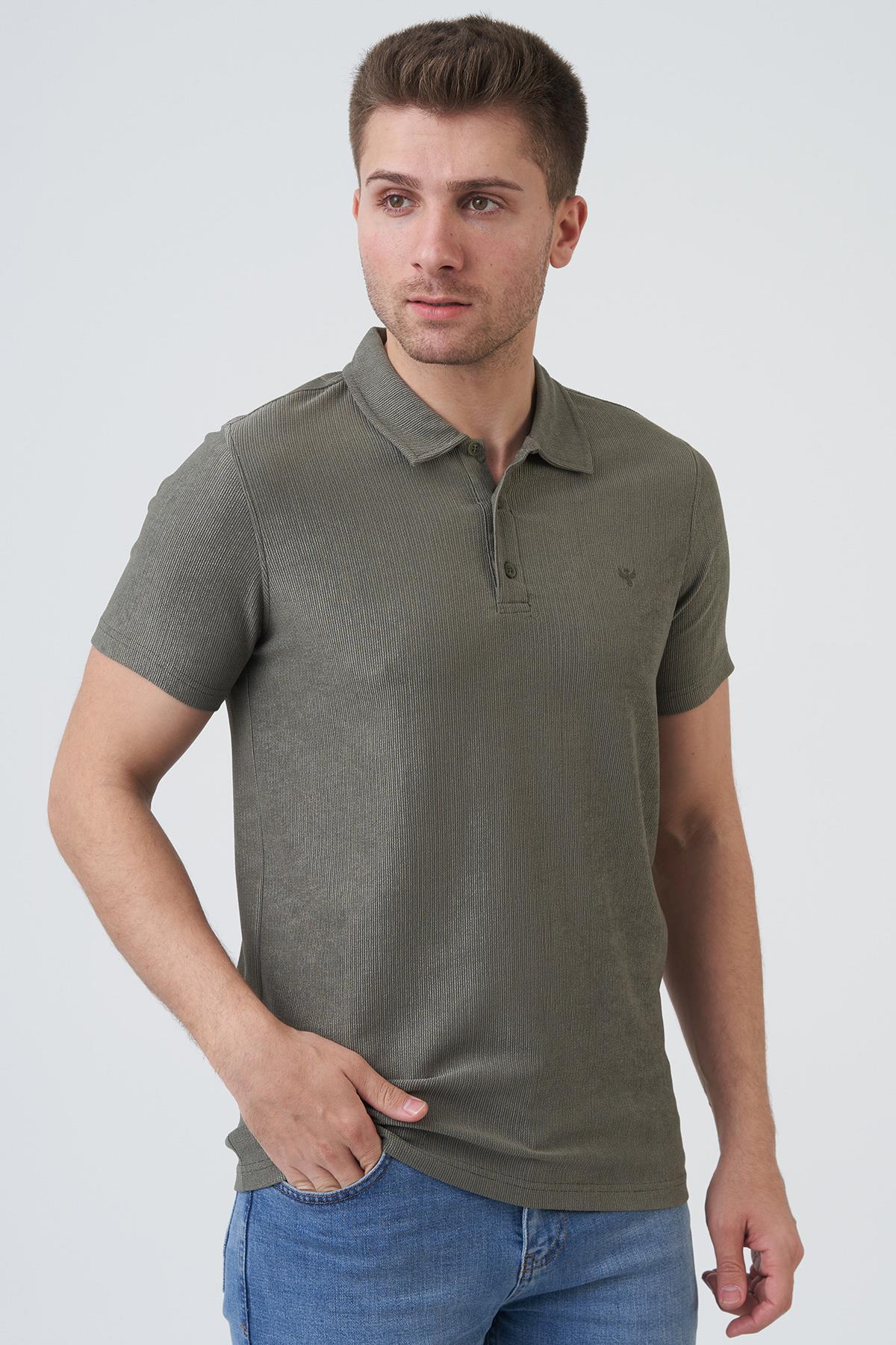 White StoneWHİTE STONE  2024-Y  10204  YAKALI  TSHIRT    HAKİ