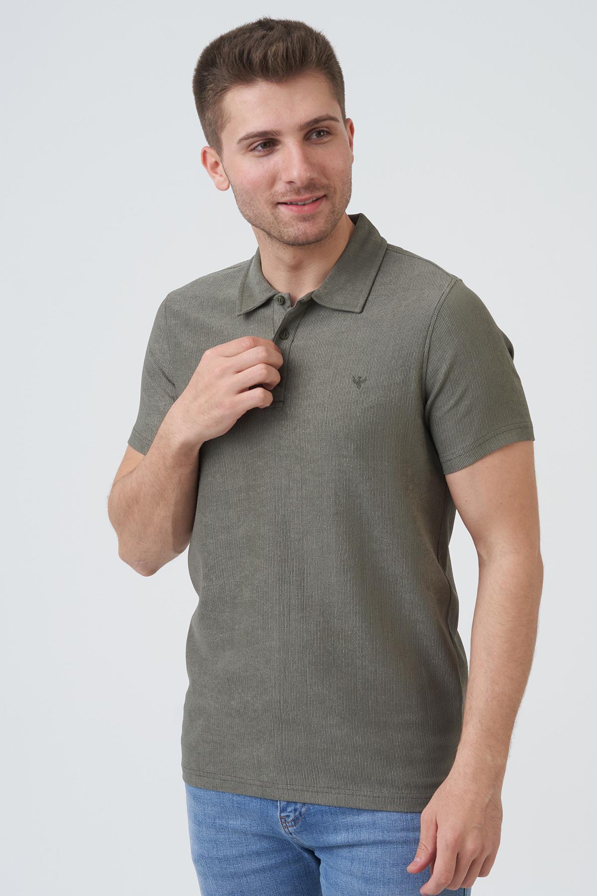 White StoneWHİTE STONE  2024-Y  10204  YAKALI  TSHIRT    HAKİ