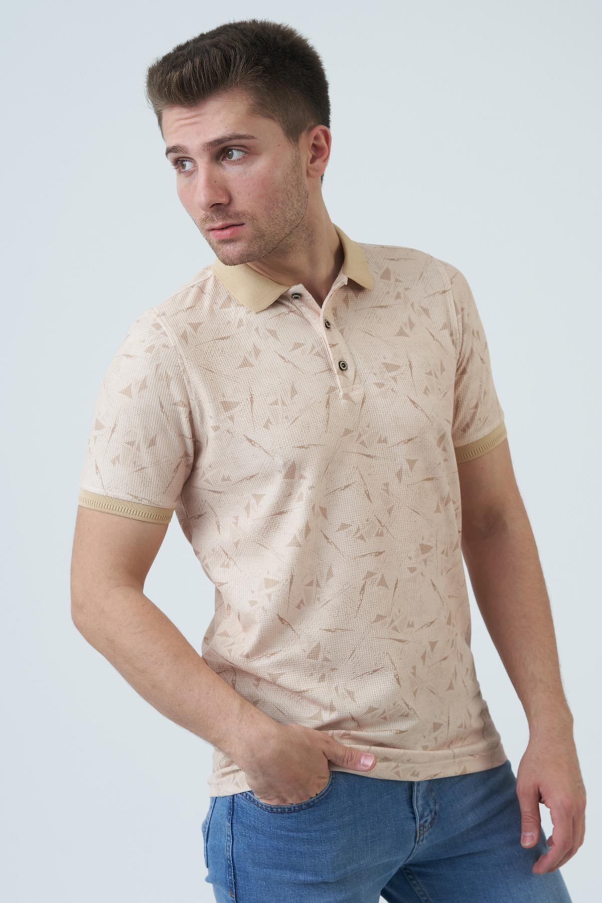 White StoneWHİTE STONE  2024-Y  9082  YAKALI  TSHIRT    SARI