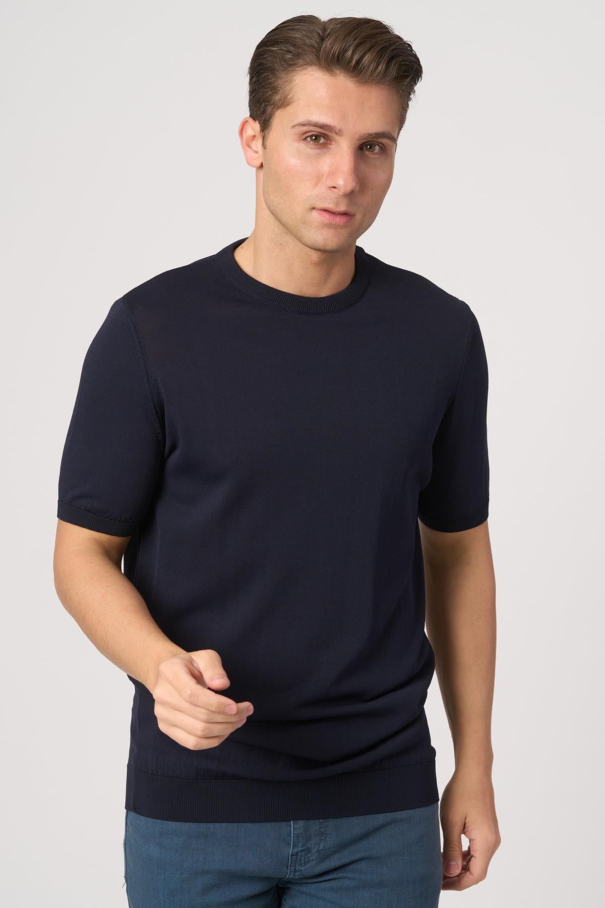 White StoneWHİTE STONE  2025-Y  25260  RAYON O YAKA TSHIRT    LACİ