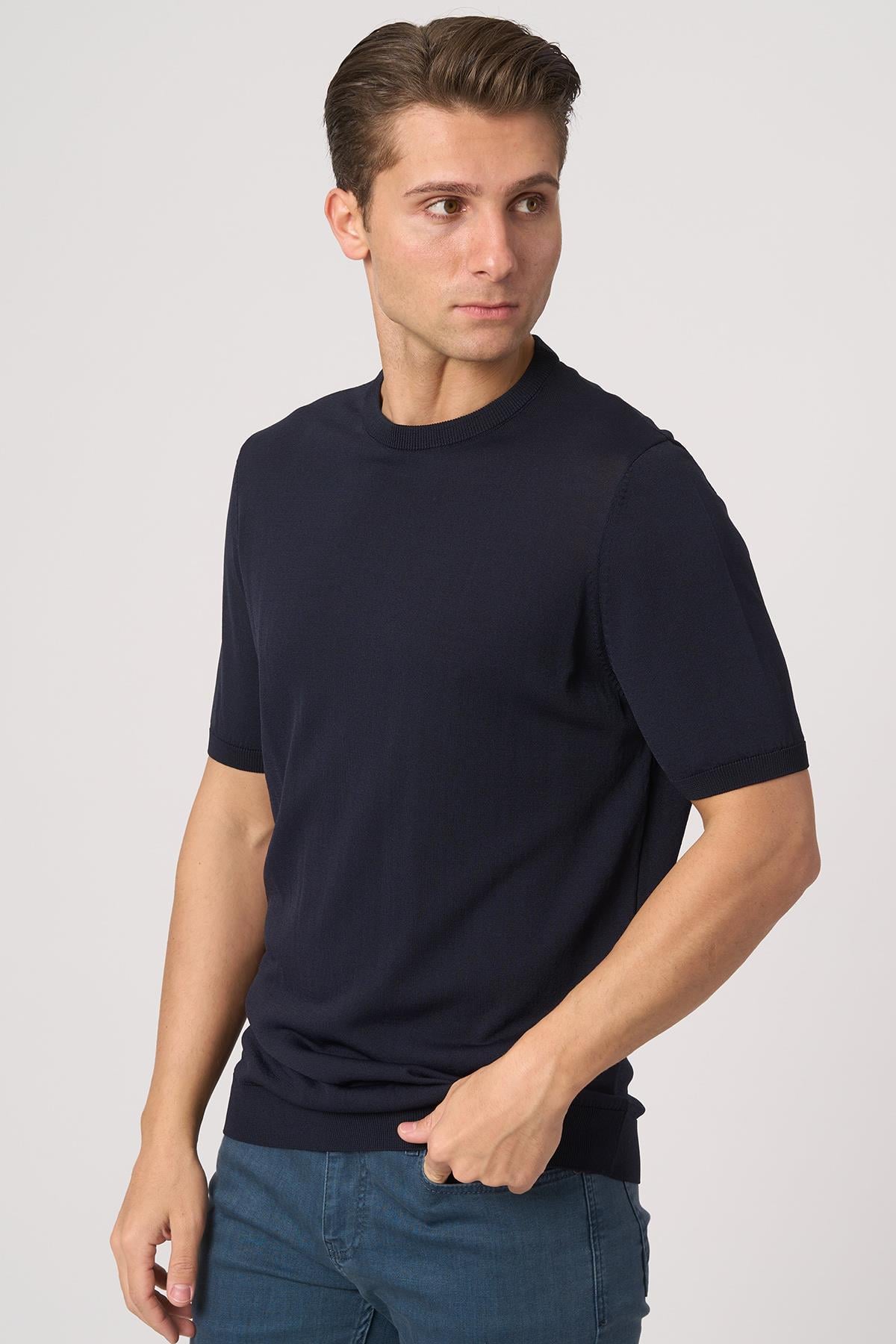 White StoneWHİTE STONE  2025-Y  25260  RAYON O YAKA TSHIRT    LACİ