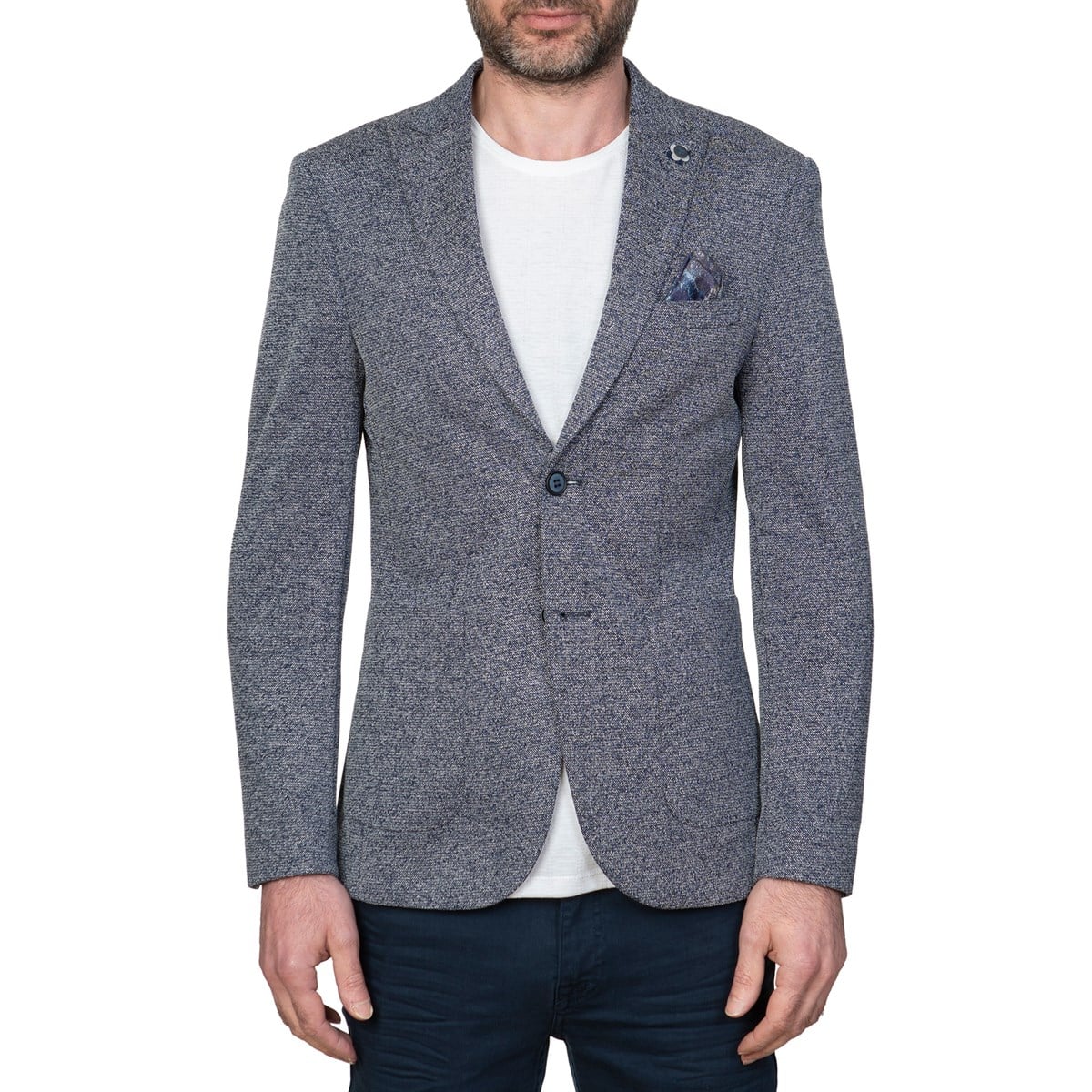 White StoneWhite Stone Dante Ceket  Slim Fit  Desenli