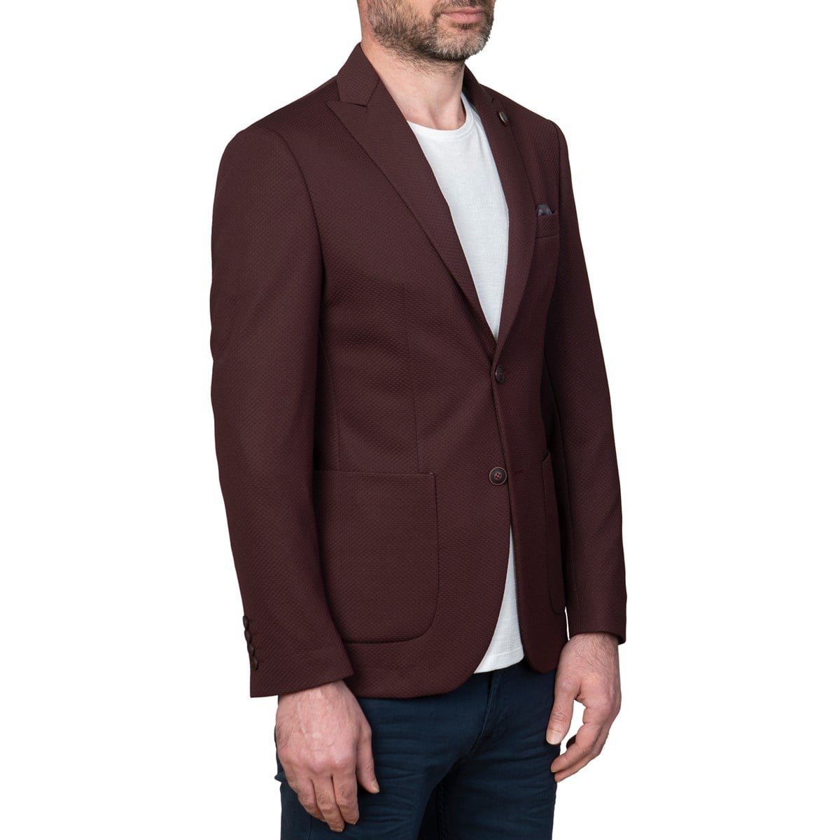 White StoneWhite Stone Herkül Ceket Slim Fit Desenli