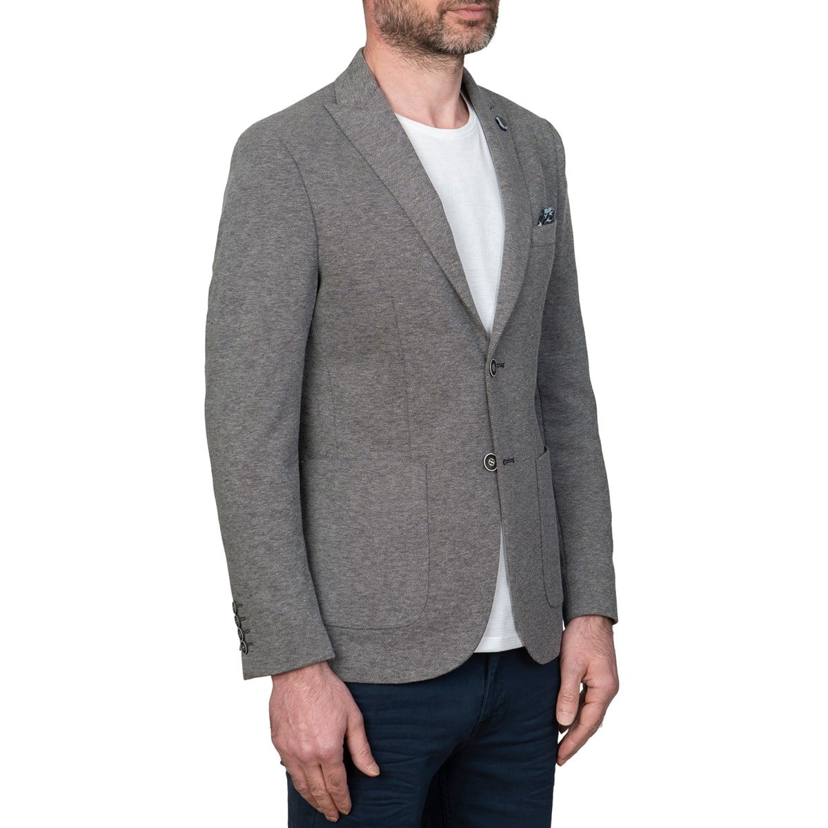 White StoneWhite Stone Java Ceket  Slim Fit Desenli