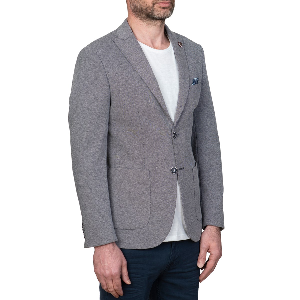 White StoneWhite Stone Java Ceket Slim Fit Desenli