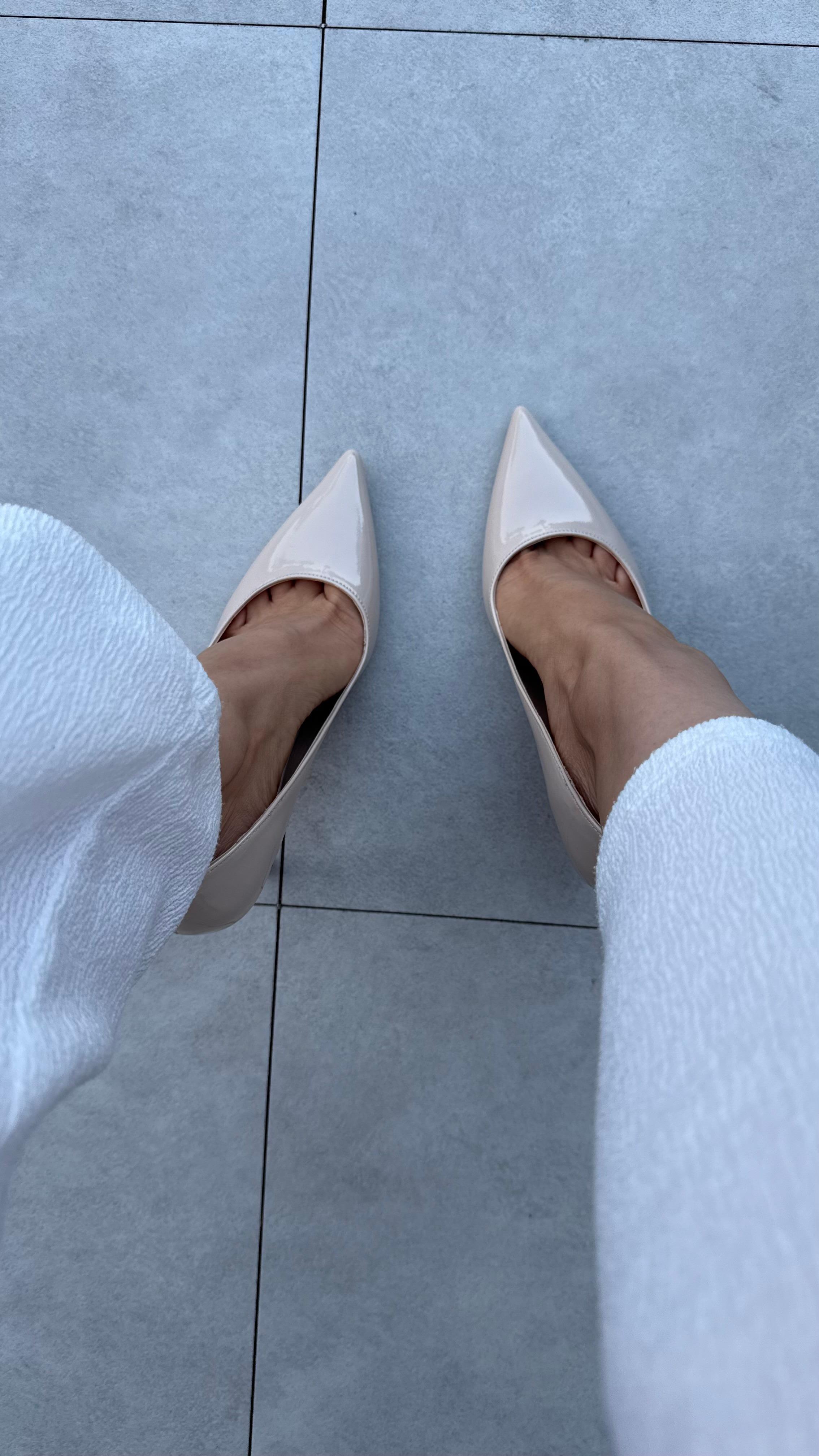 Stacy Bej Rugan Kadın Stiletto