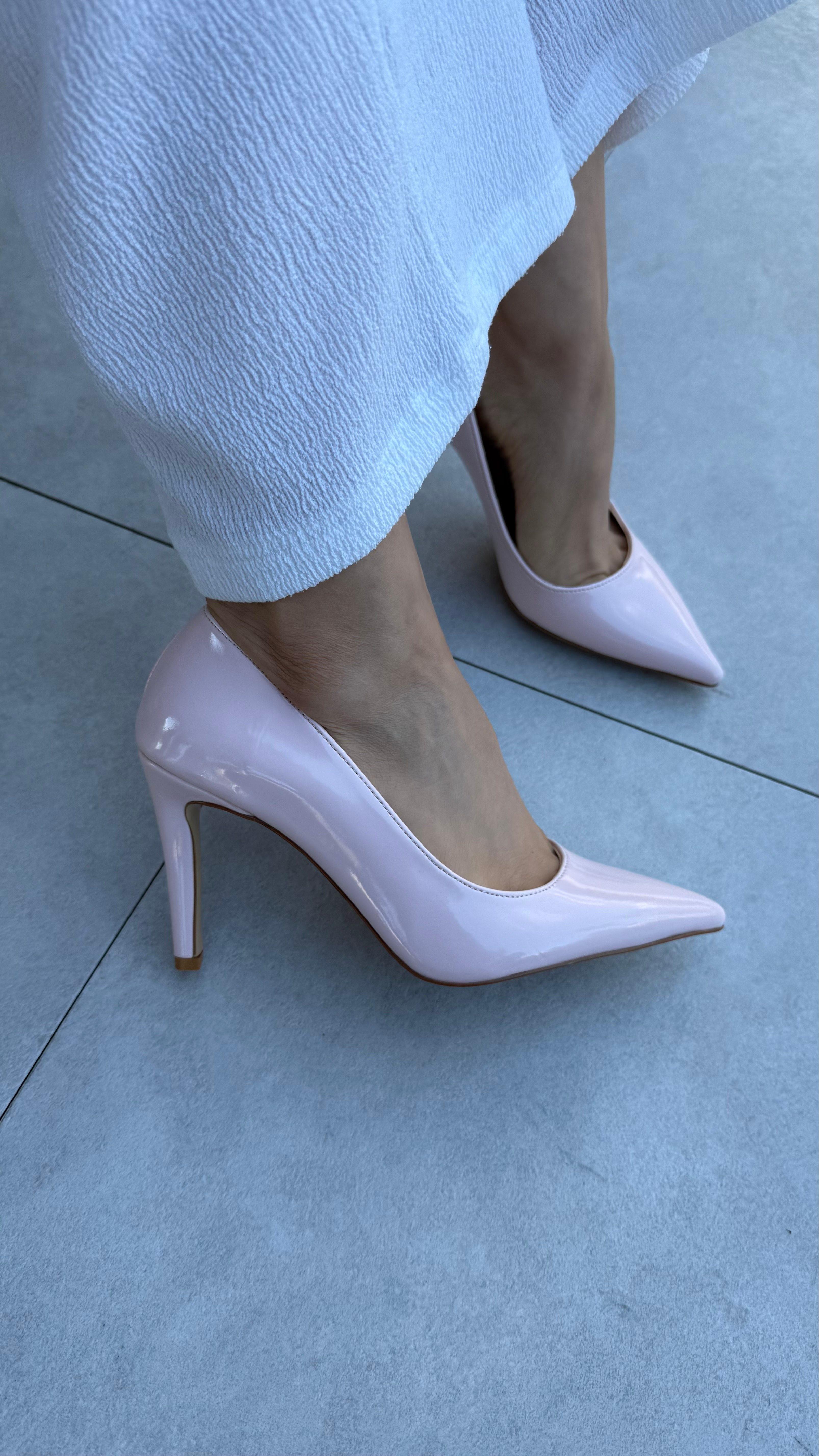 Stacy Pudra Rugan Kadın Stiletto