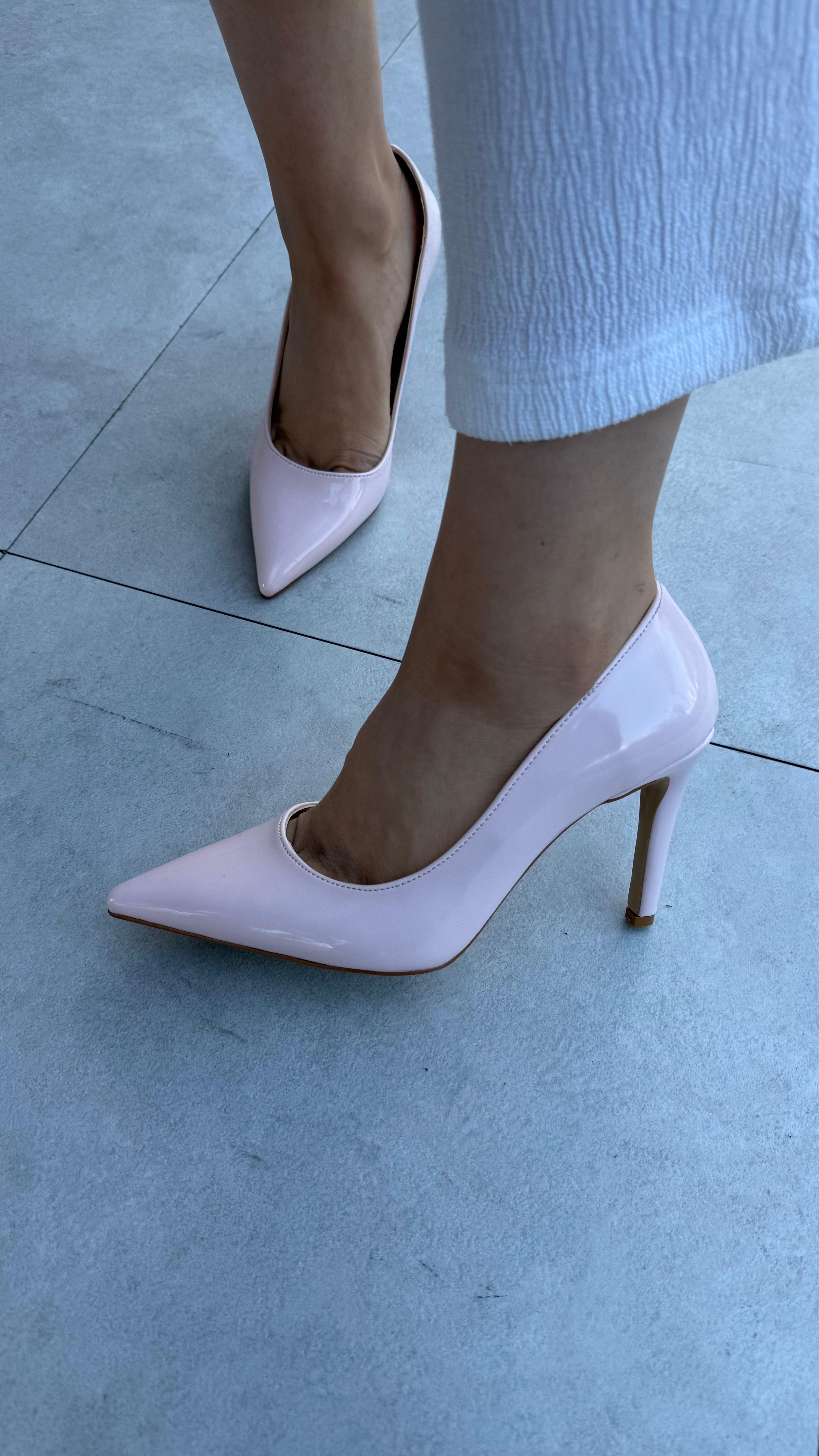 Stacy Pudra Rugan Kadın Stiletto