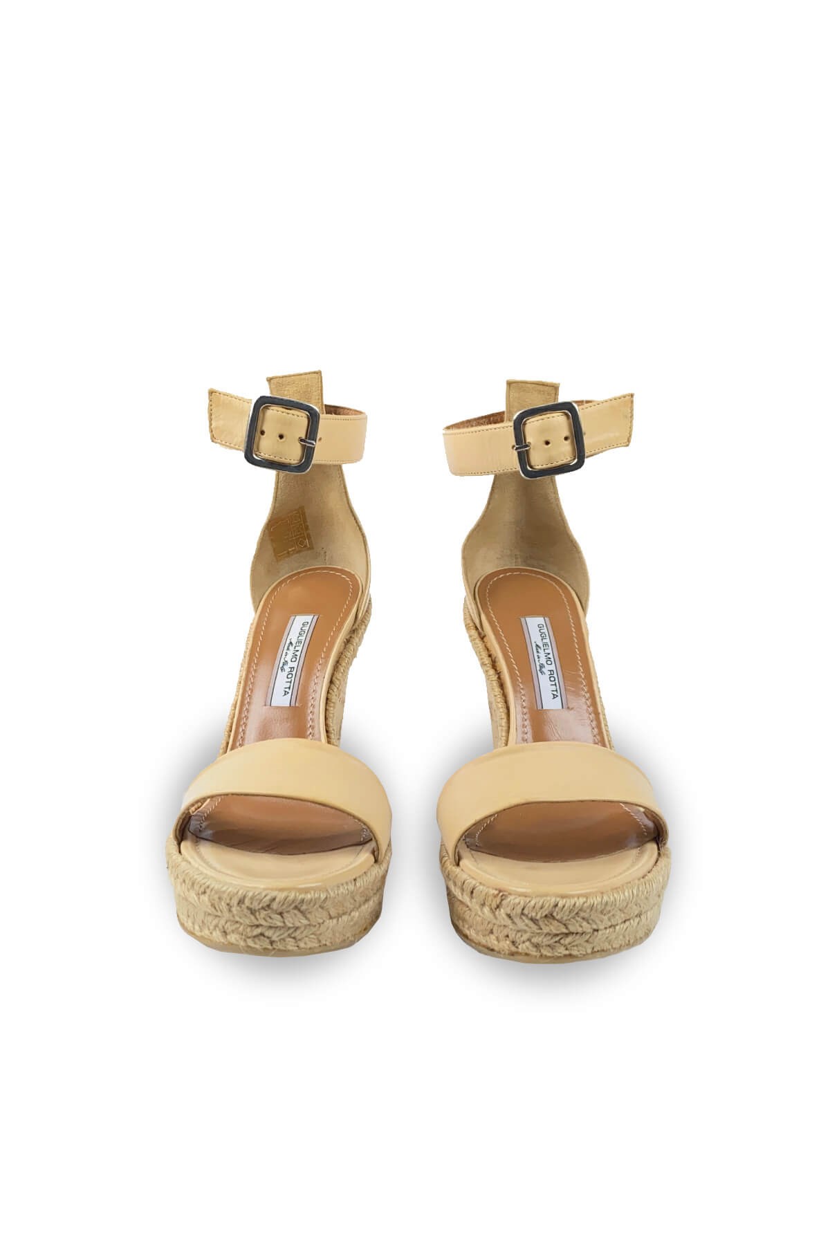 Guglielmo Rotta Mantar Topuklu Platform Deri Sandalet (R5561)