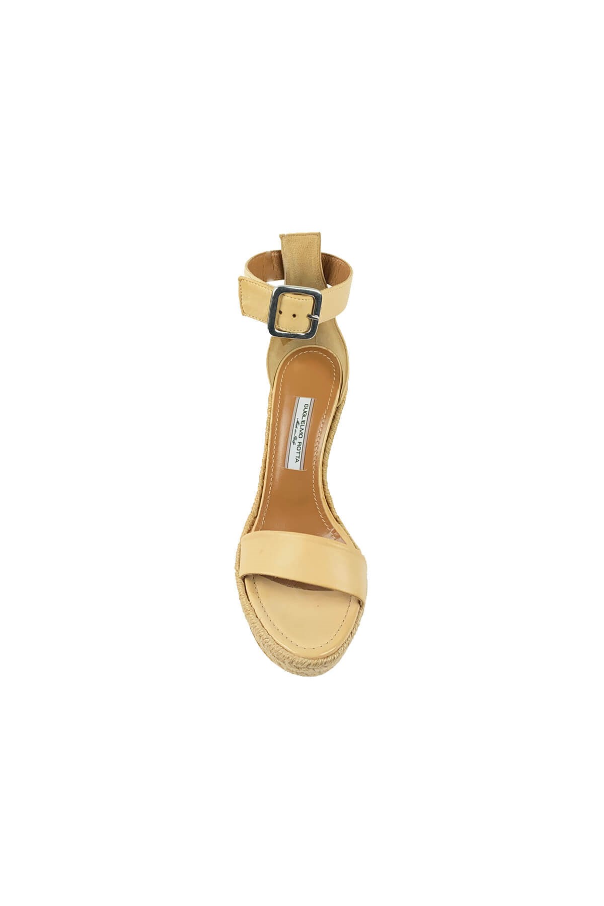 Guglielmo Rotta Mantar Topuklu Platform Deri Sandalet (R5561)