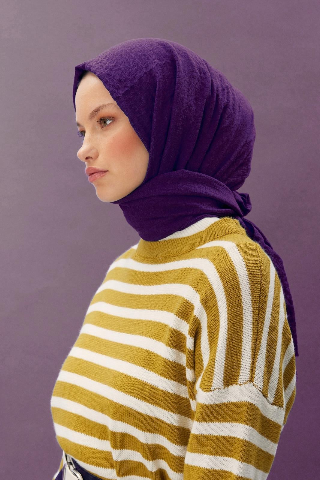 Care Cotton Şal - Mor