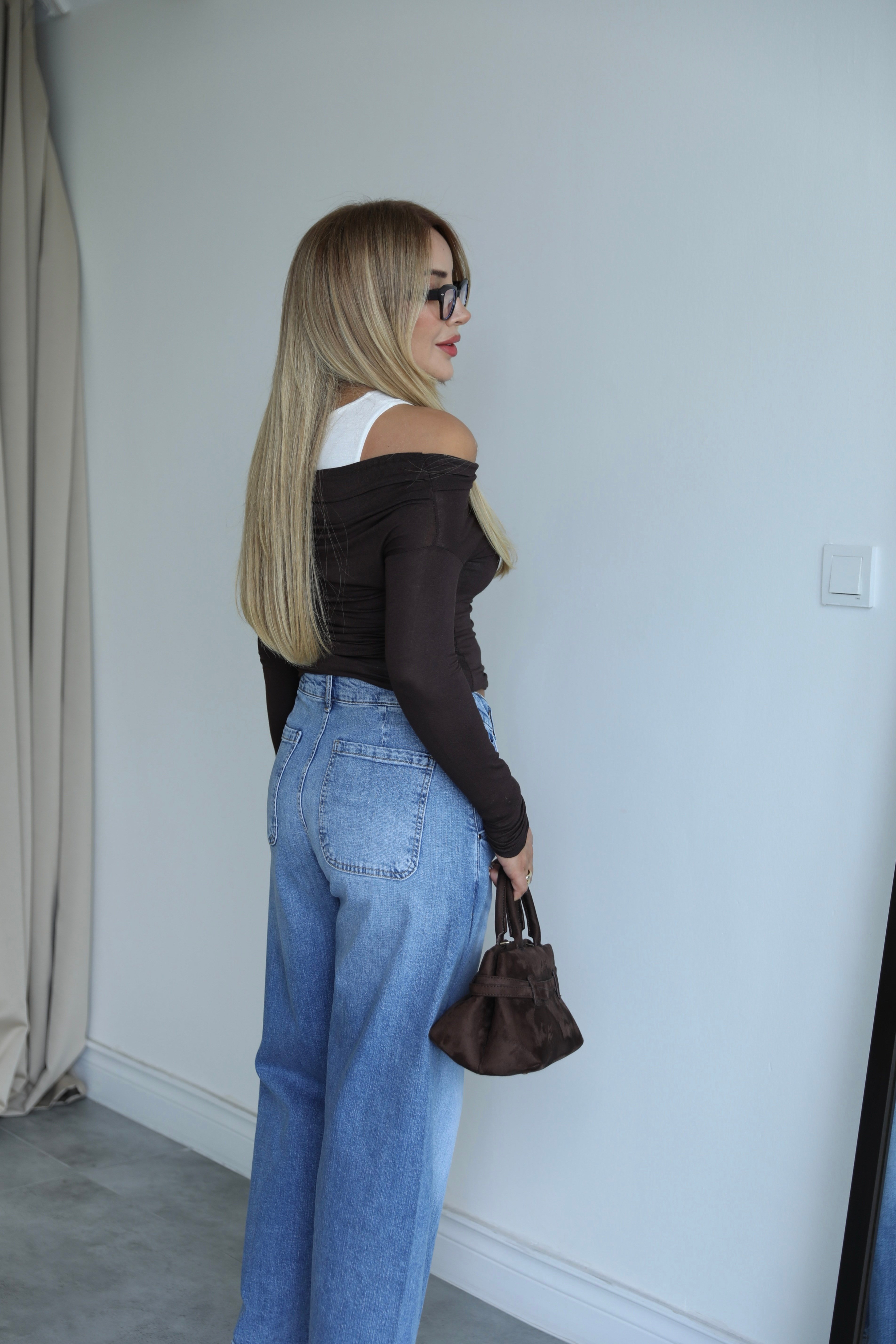 Açık Mavi Barrel Jean