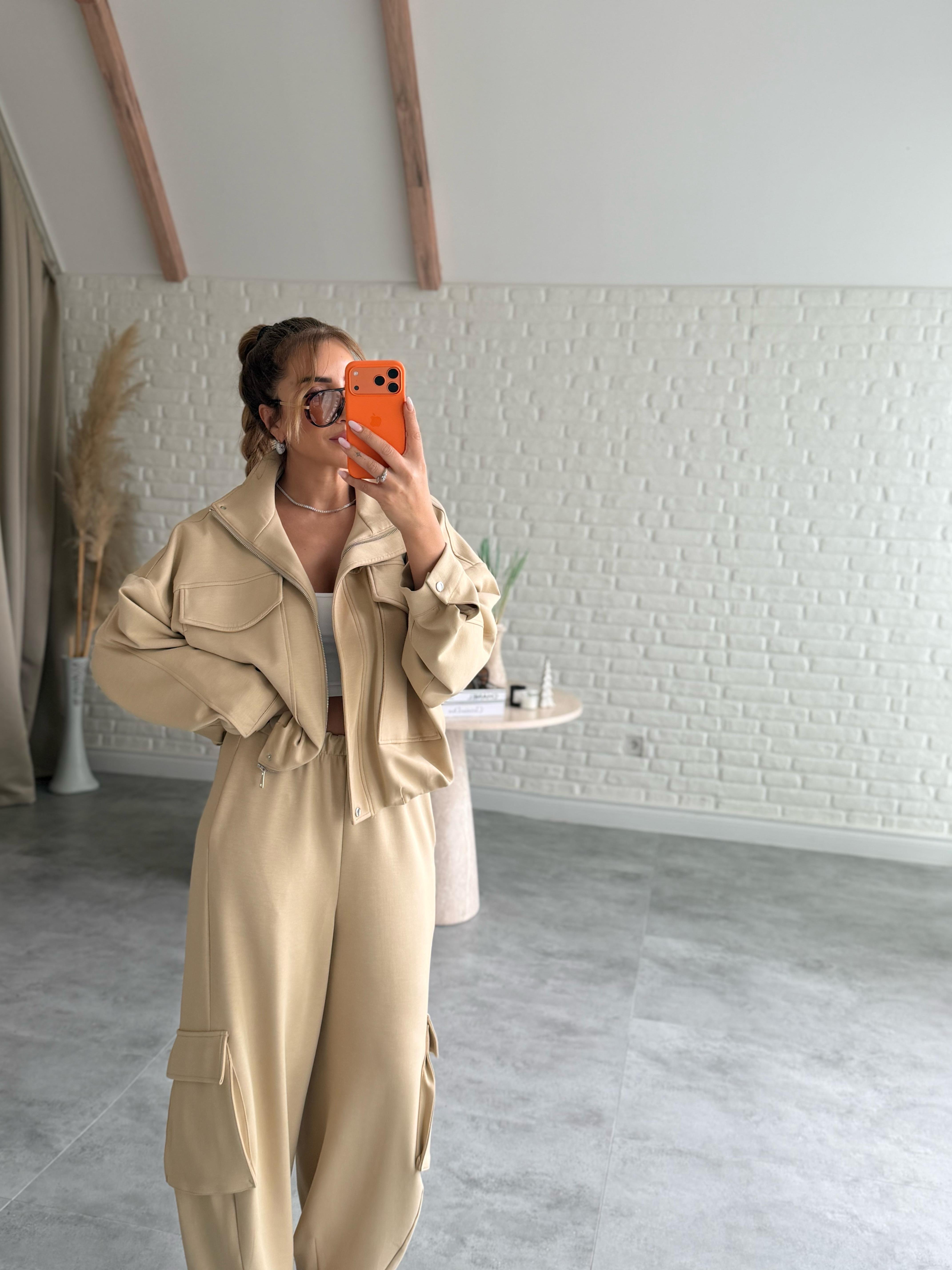 Bej Tasarım Oversize Takım