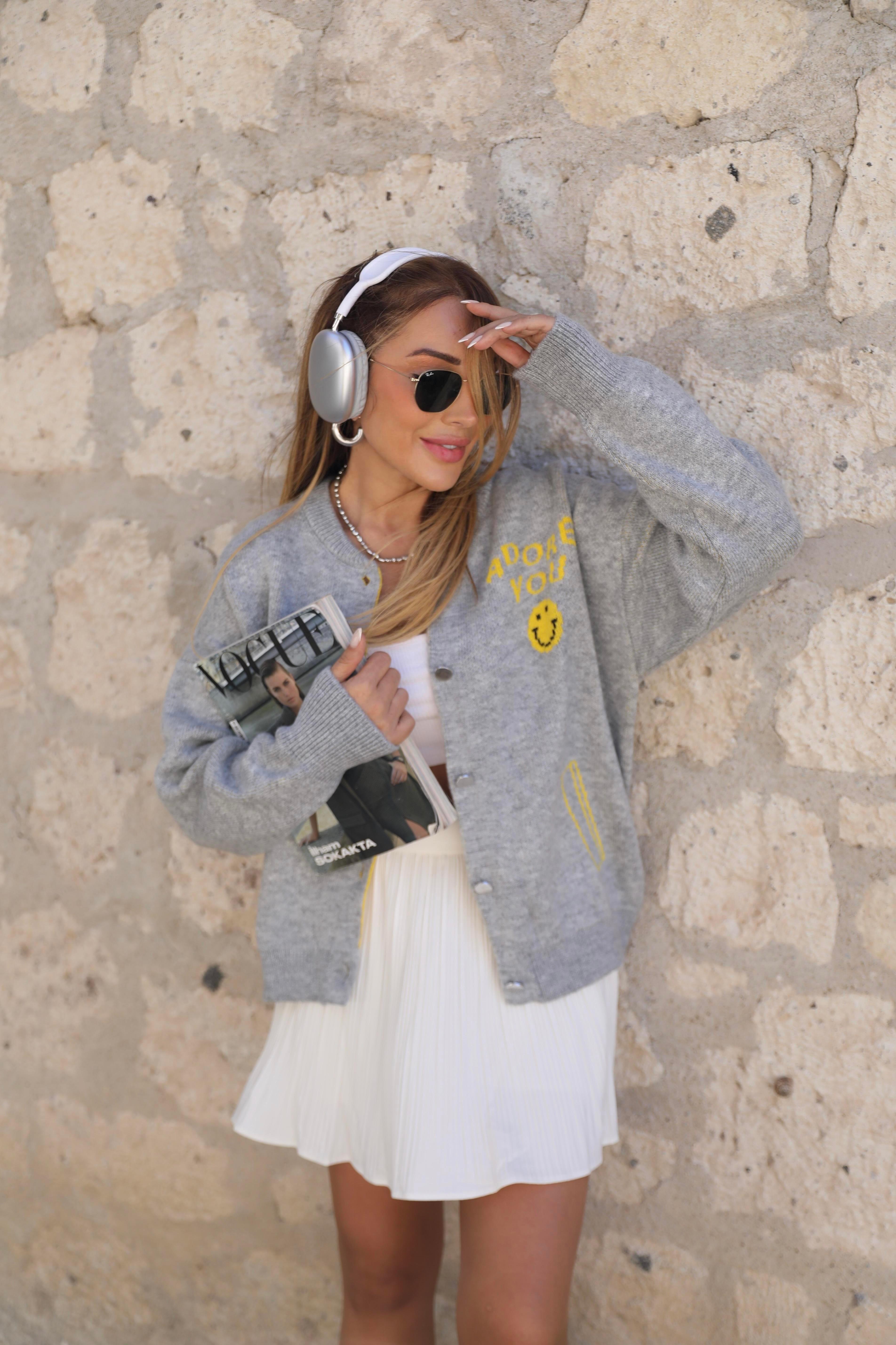 Beyaz Piliseli Şort Etek