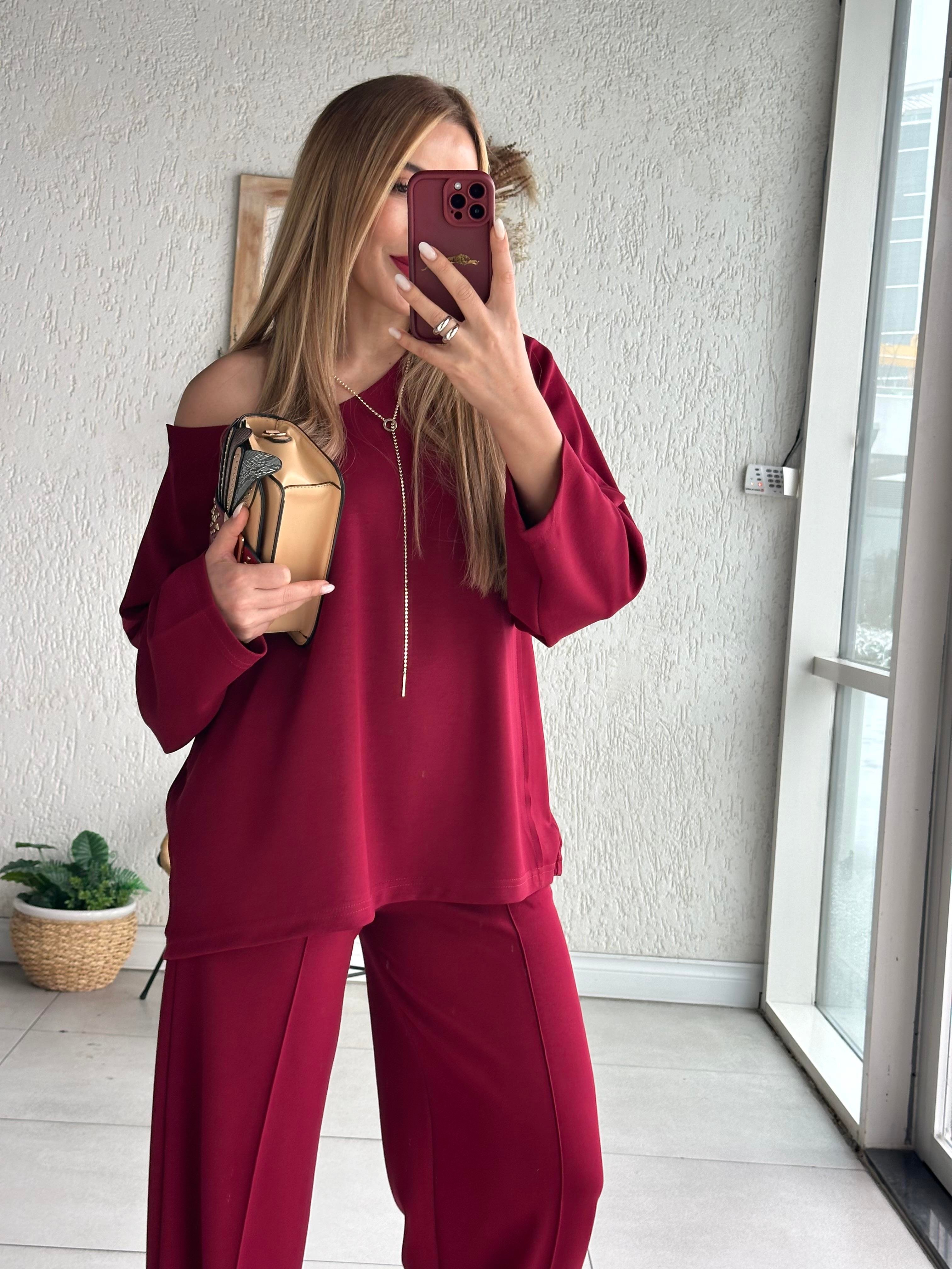 Bordo Modal Salaş Takım