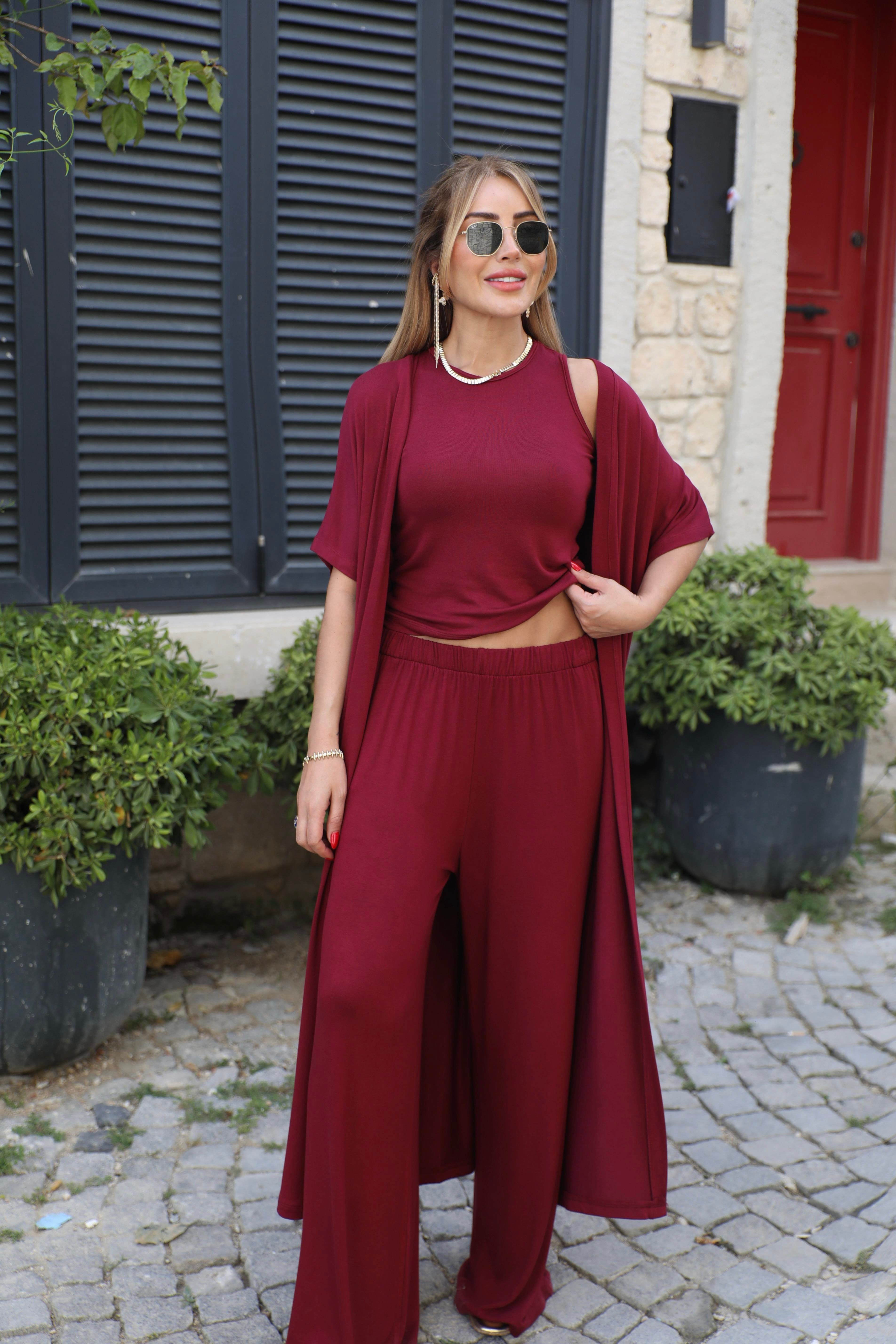 Bordo Üçlü Takım