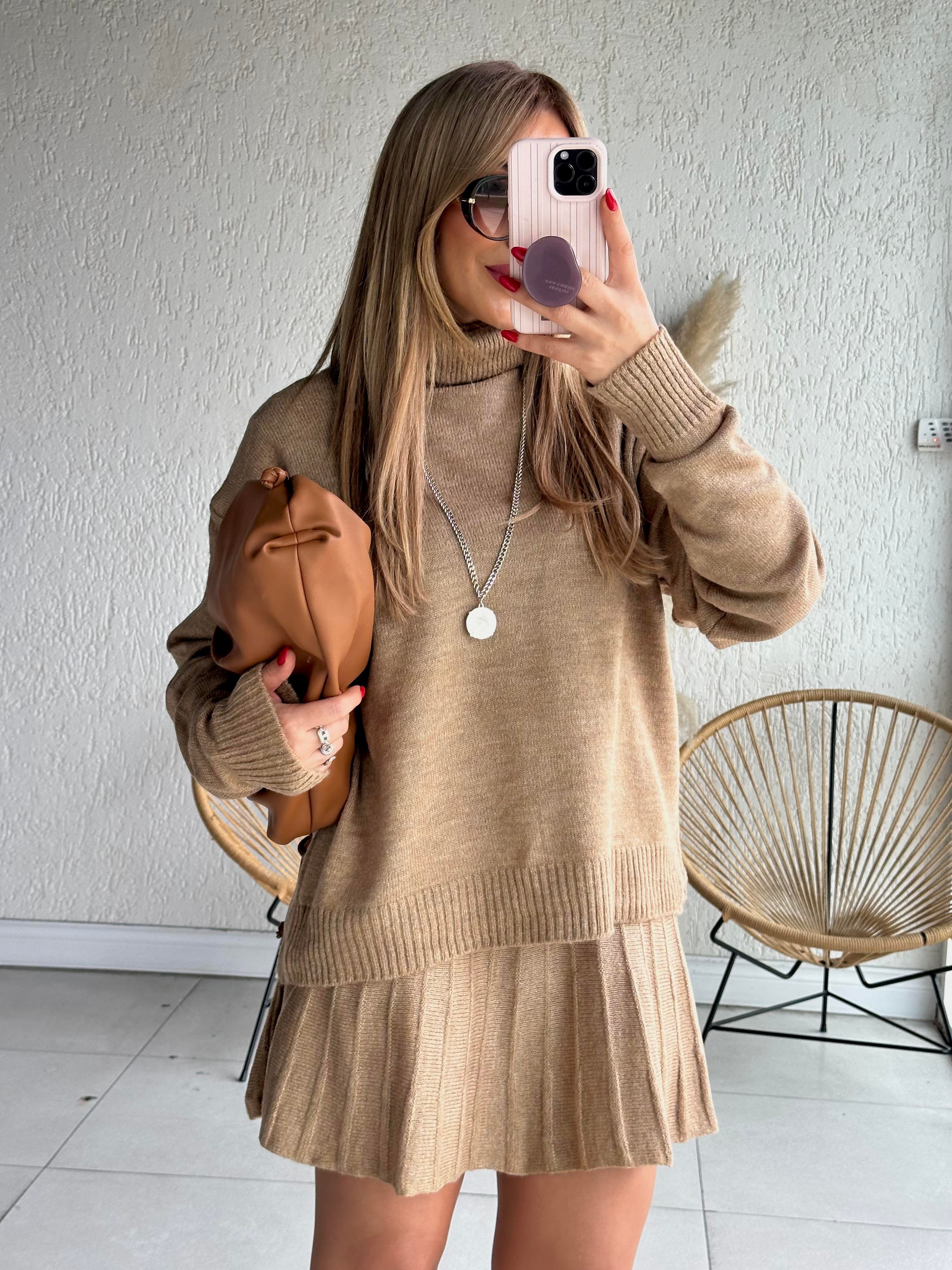 Camel Balıkçı Triko Takım 