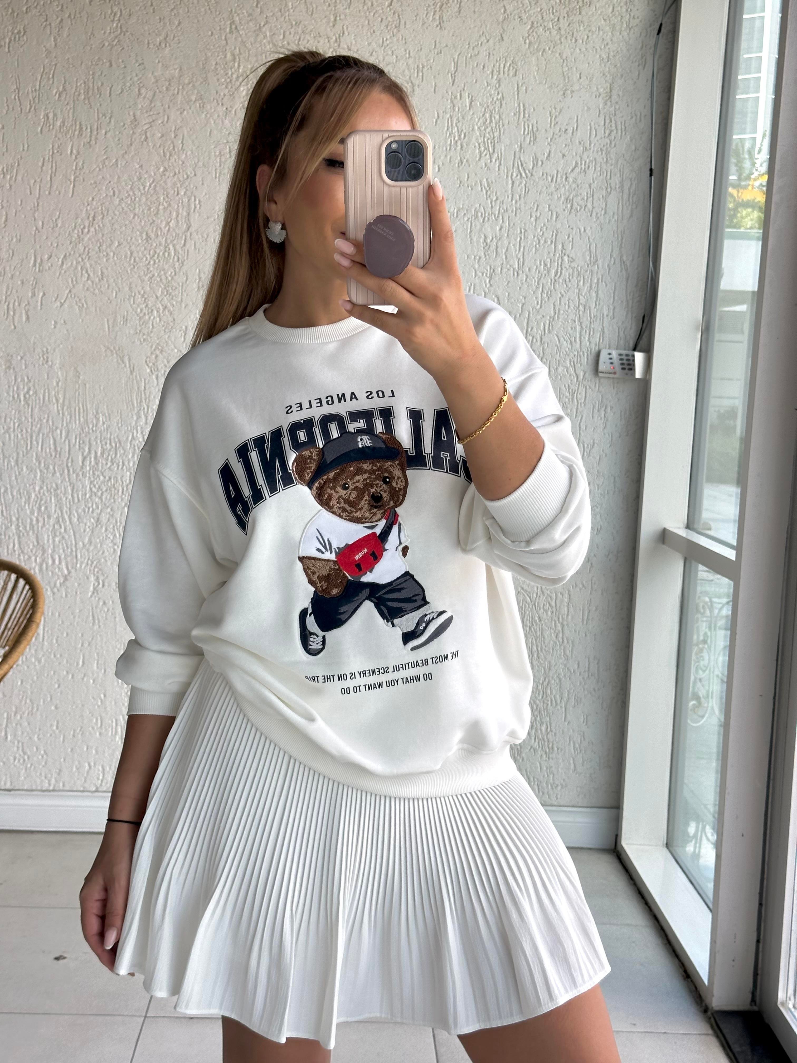 Ekru Ayıcıklı Sweat