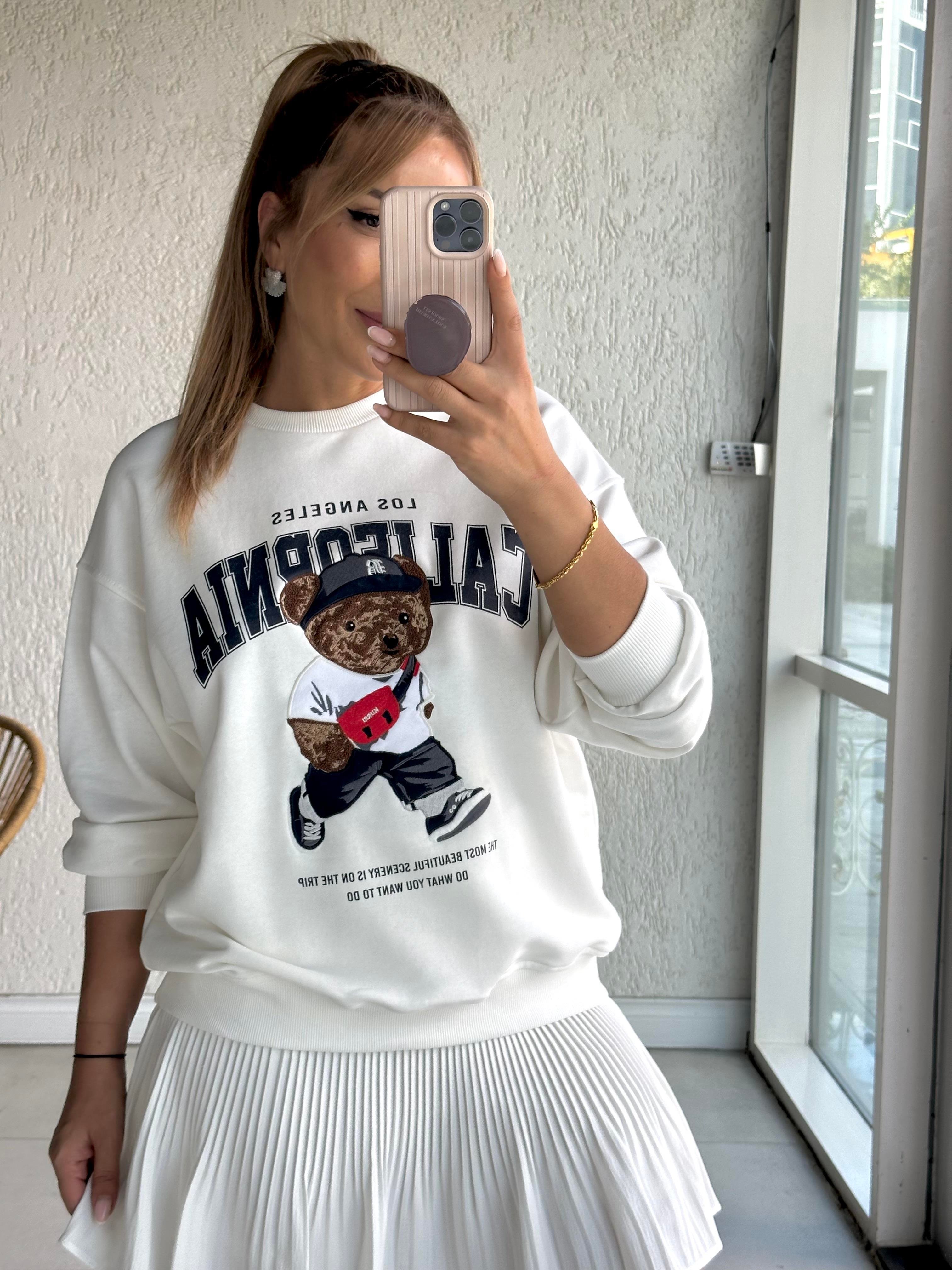 Ekru Ayıcıklı Sweat
