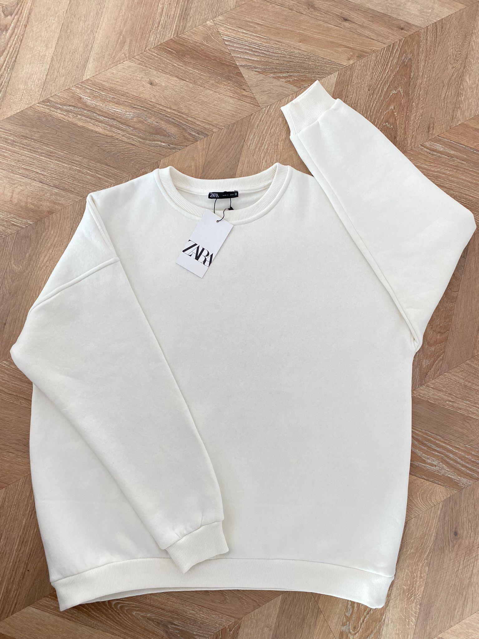 Ekru Oversize Sweat