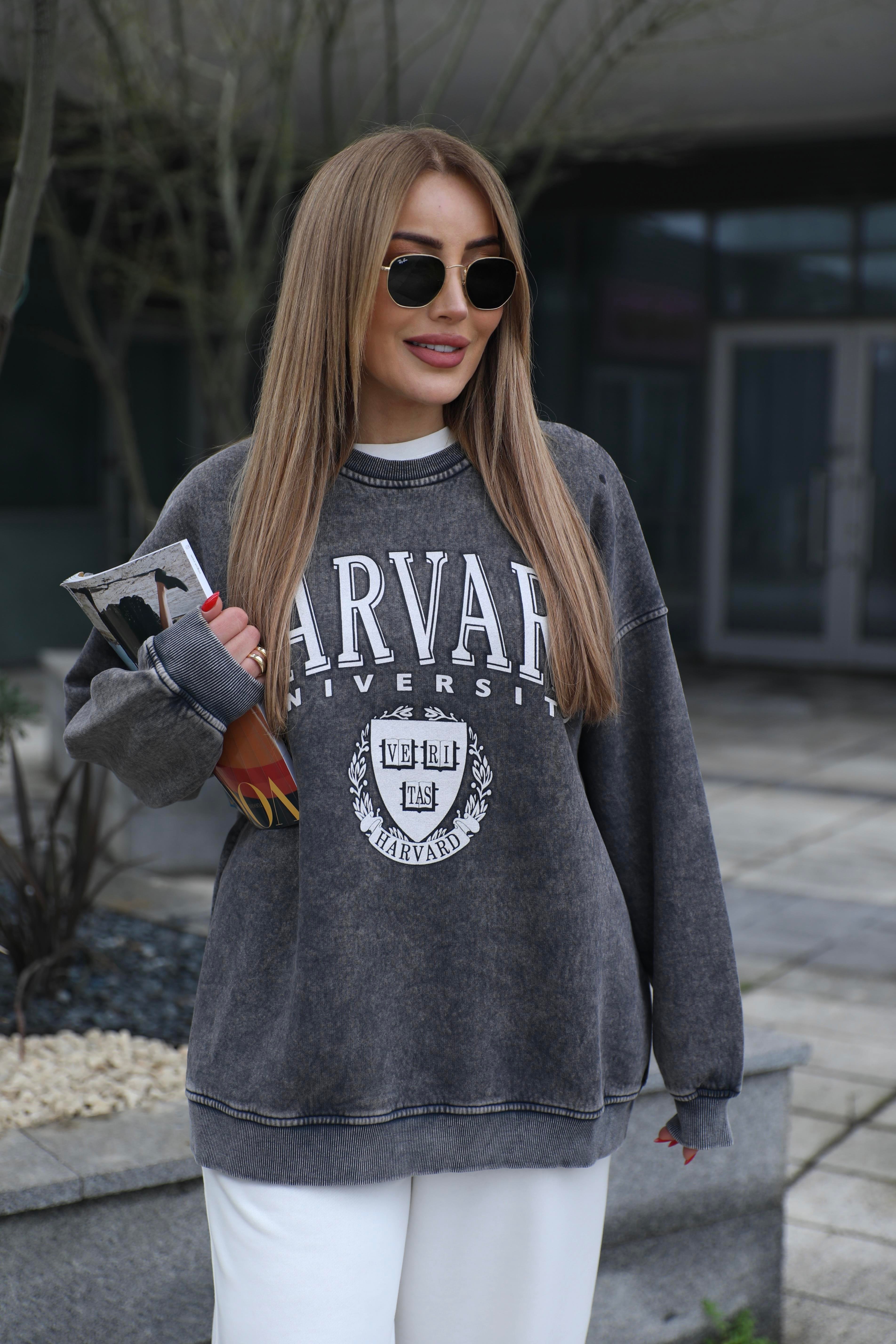 Füme Baskılı Sweat