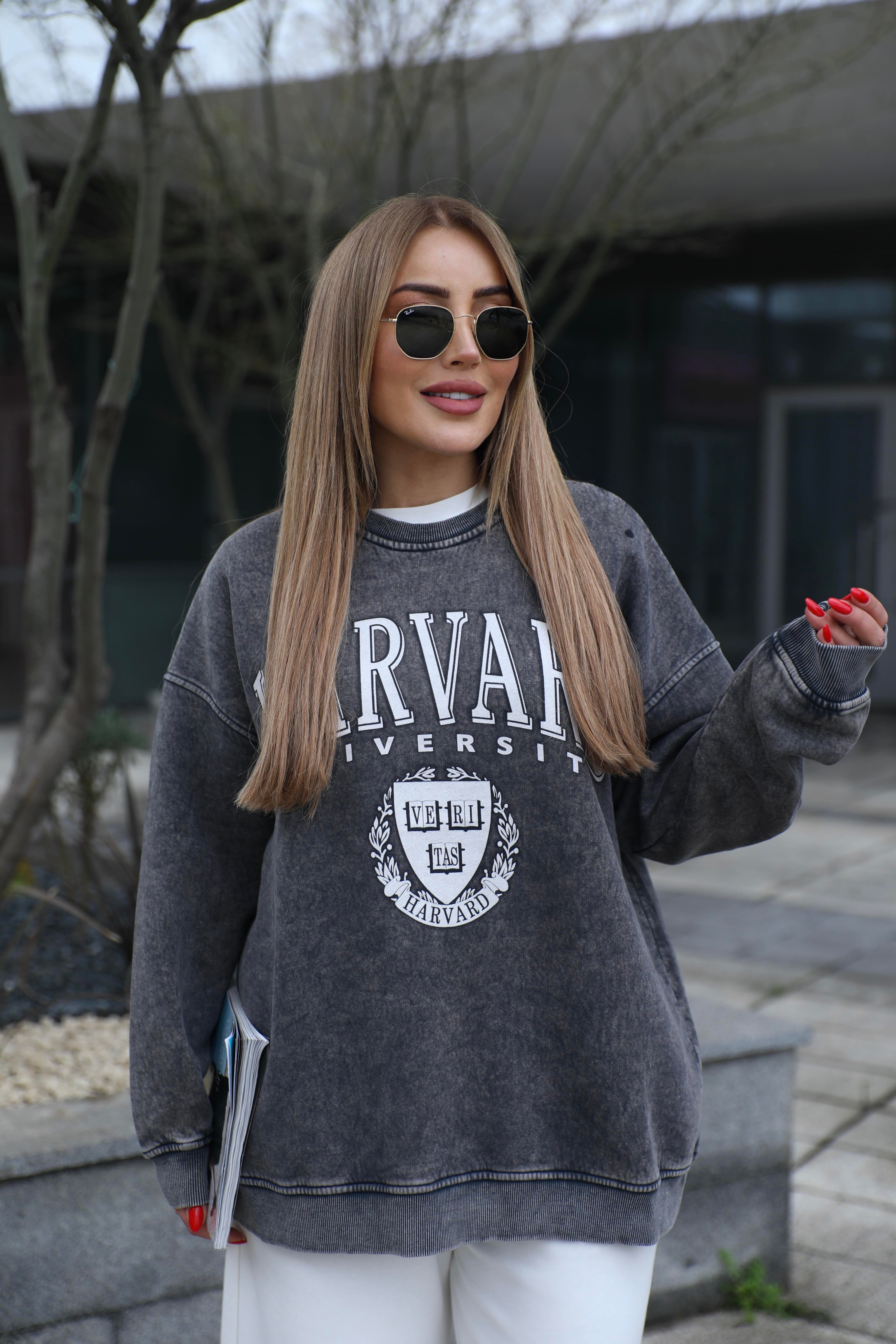 Füme Baskılı Sweat